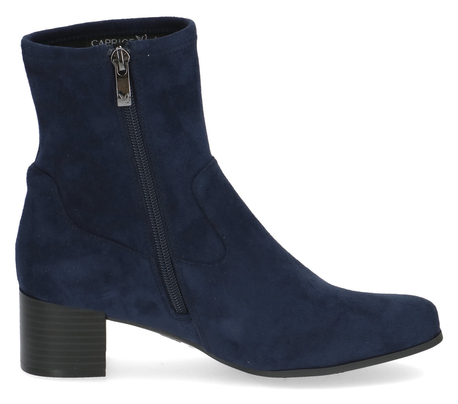 Caprice Stiefelette, Blockabsatz, Businessschuh mit praktischem Innenreißverschluss