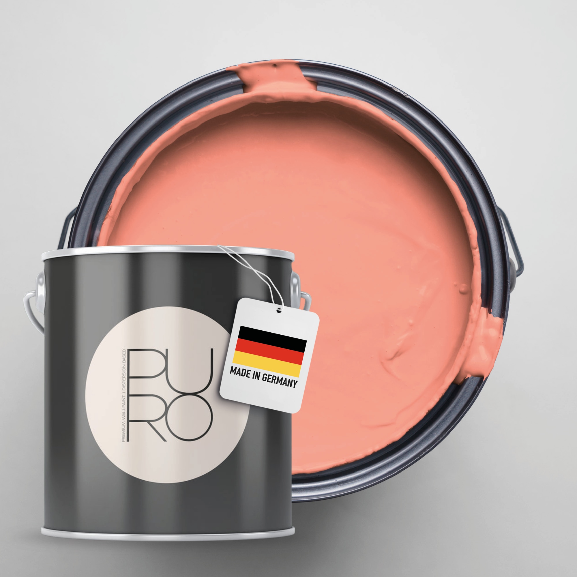 A.S. Création "Premium Innenwandfarbe PURO Tuchmatt diverse apricot" ideal für Wohnzimmer, Schlafzimmer, Flur und Küche, Farbwelt Apricot