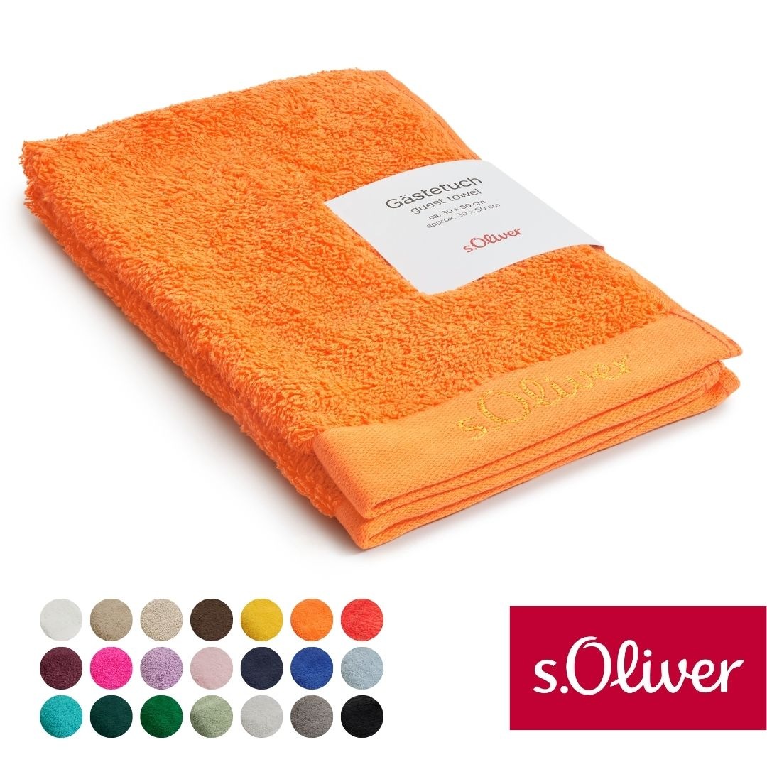 s.Oliver Gästehandtuch "s.Oliver, Premium Qualität, 600 gr/m², auch als Sets erhältlich" große Farbauswahl, auch als Duschtuch, Waschhandschuh, Handtuch