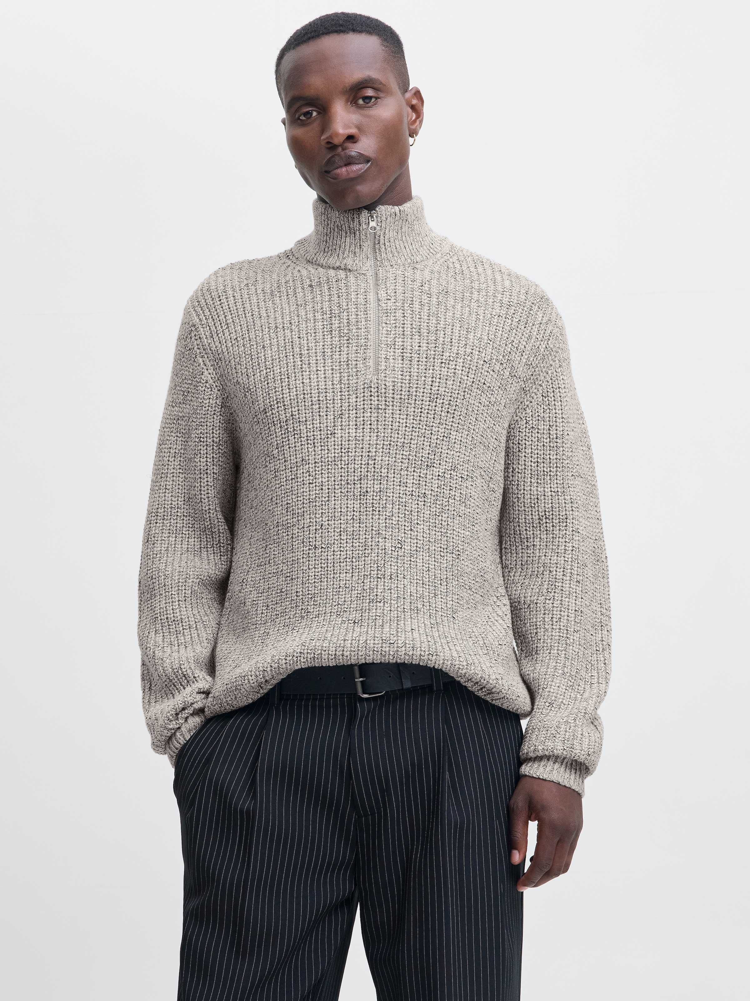 Jack & Jones Troyer "JORBLEECKER KNIT HALF ZIP BF" günstig online kaufen