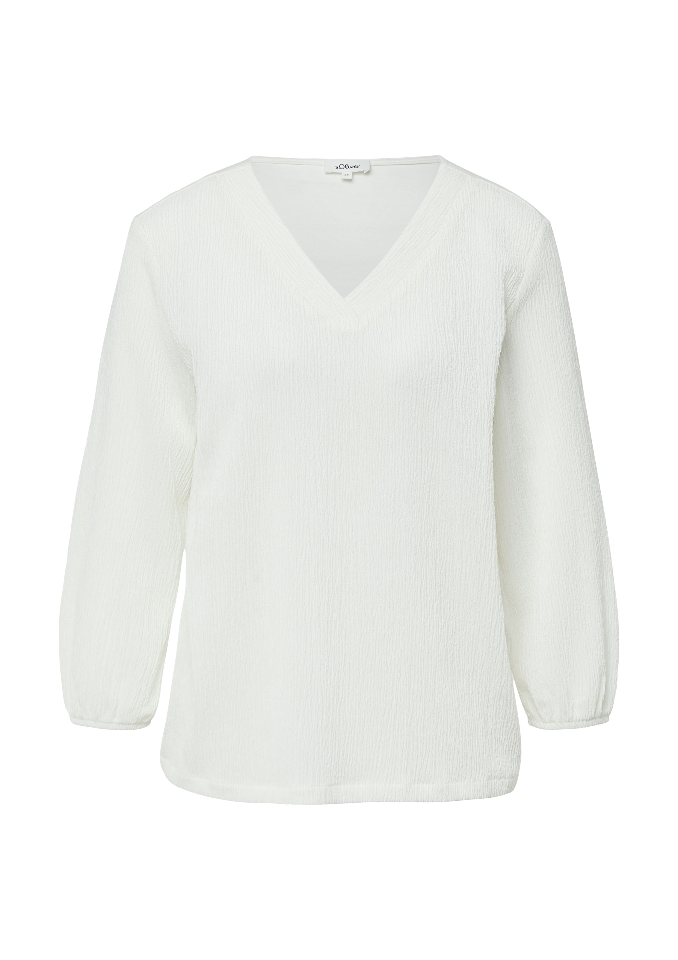 s.Oliver 3/4-Arm-Shirt, mit V-Ausschnitt