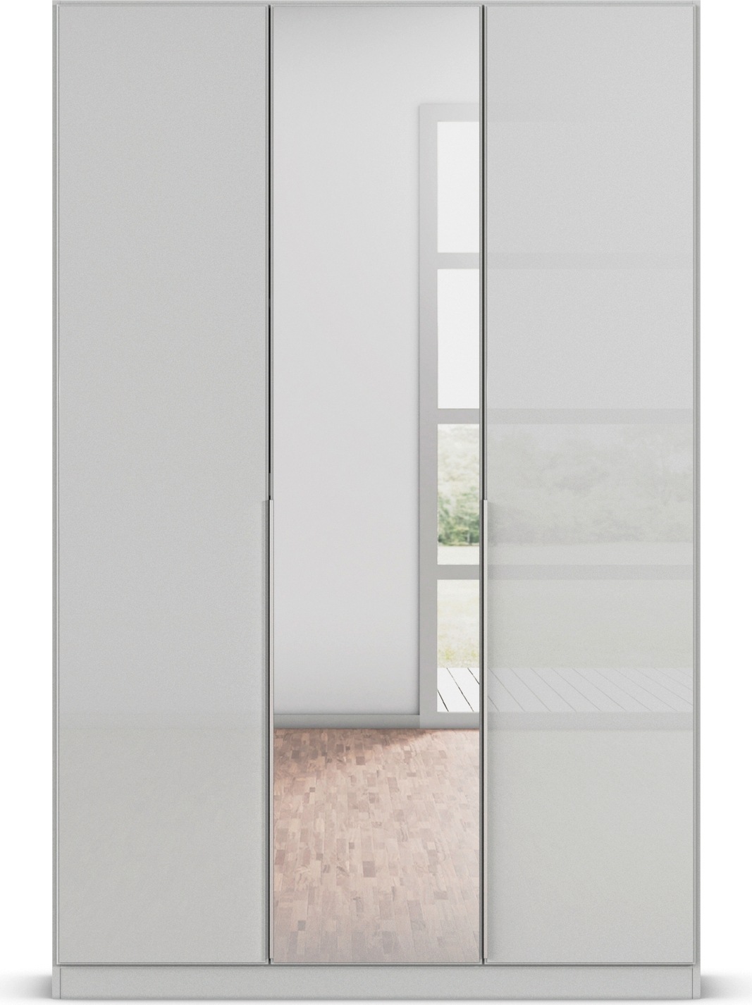 rauch Drehtürenschrank »Kleiderschrank Kleiderschränke Schrank Garderobe AGORDO mit Glasfront«, (in zwei Griff-Farben), durchdachte Innenausstattung, in 6 Breiten und 2 Höhen MADE IN GERMANY
