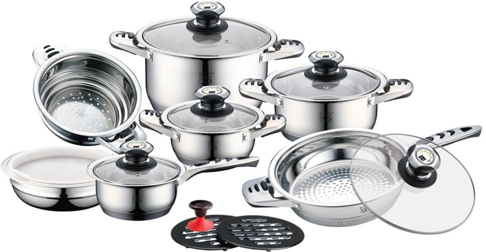 CS Koch-Systeme Topf-Set »Aurich«, Edelstahl, (Set, 16 tlg.), 16-teilig,  Induktion kaufen | BAUR