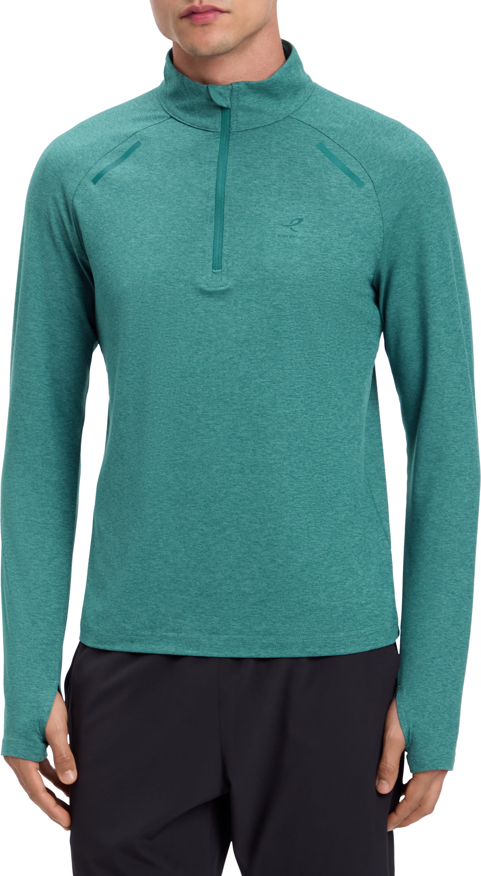 Energetics Rollkragenshirt "HE.-LANGARMSHIRT CUSCO IV M" mit Half Zip, Langarm-Ausführung