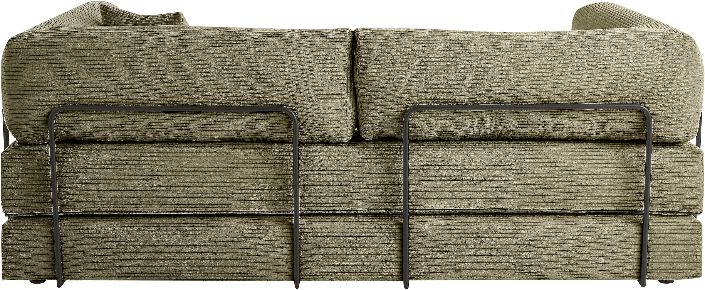 homsy by Ana Johnson Schlafsofa »Folda Dauerschläfer, B: 206 cm, Liegefl. 181x198 cm« mit Bett-/Schlaffunktion, inkl. 1x Zierkissen, Tonnentaschenfederkern