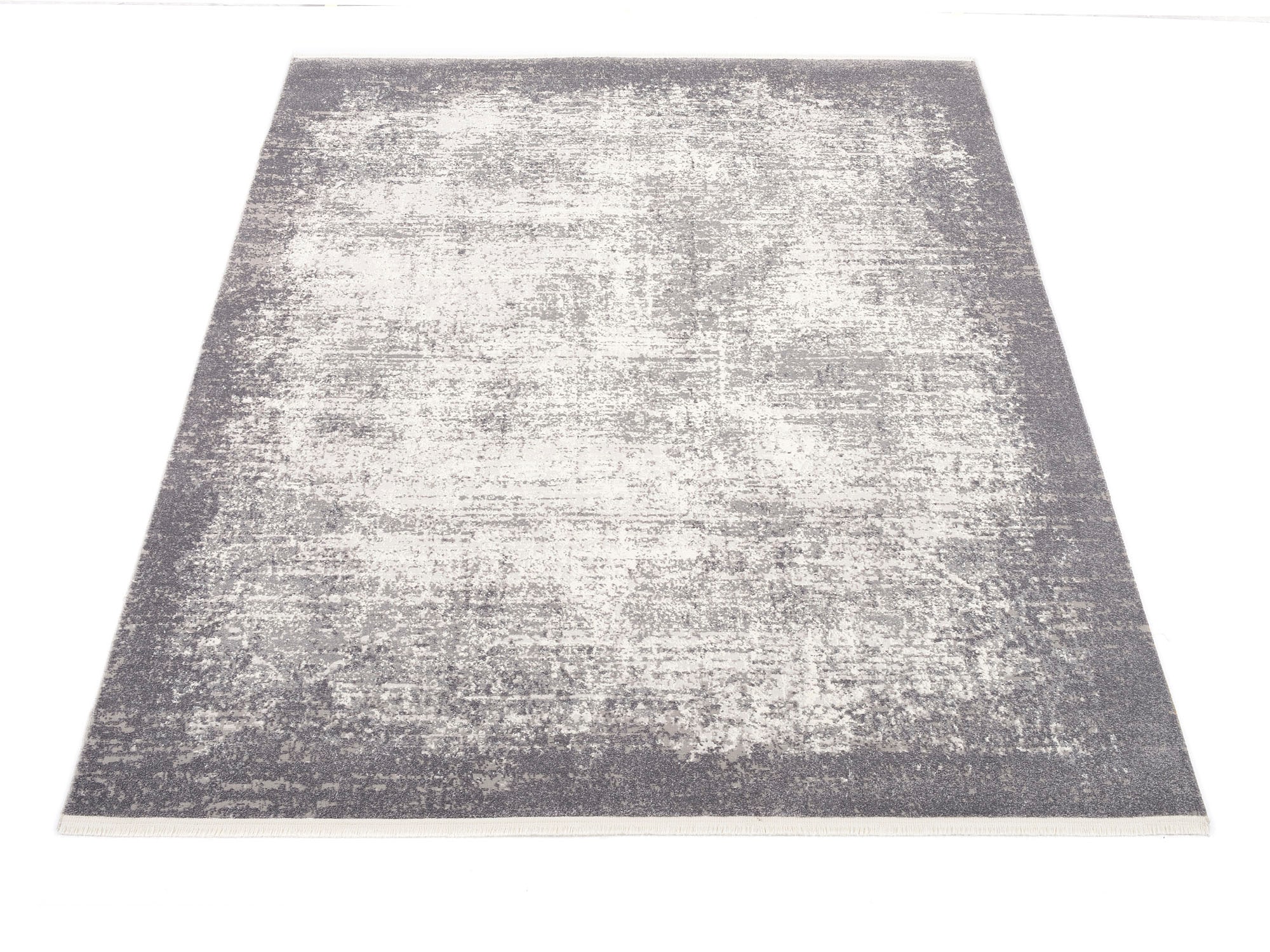 OCI DIE TEPPICHMARKE Teppich "TOP EMILIA" rechteckig 7 mm Höhe 3-D Hoch Tief Optik, mit Fransen, Wohnzimmer