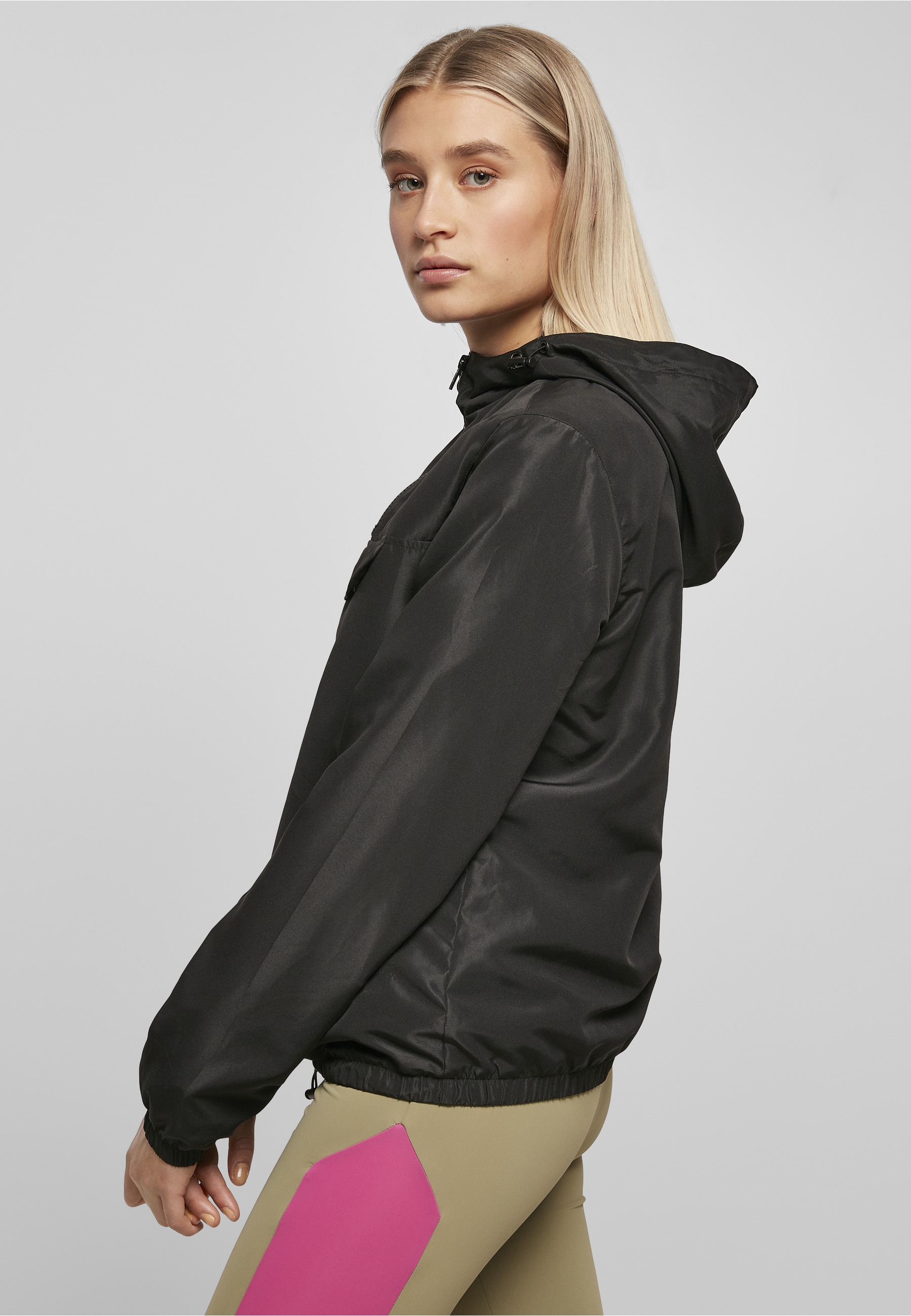 URBAN CLASSICS Langmantel »Urban Classics Damen Ladies Recycled Basic Pull Over Jacket«