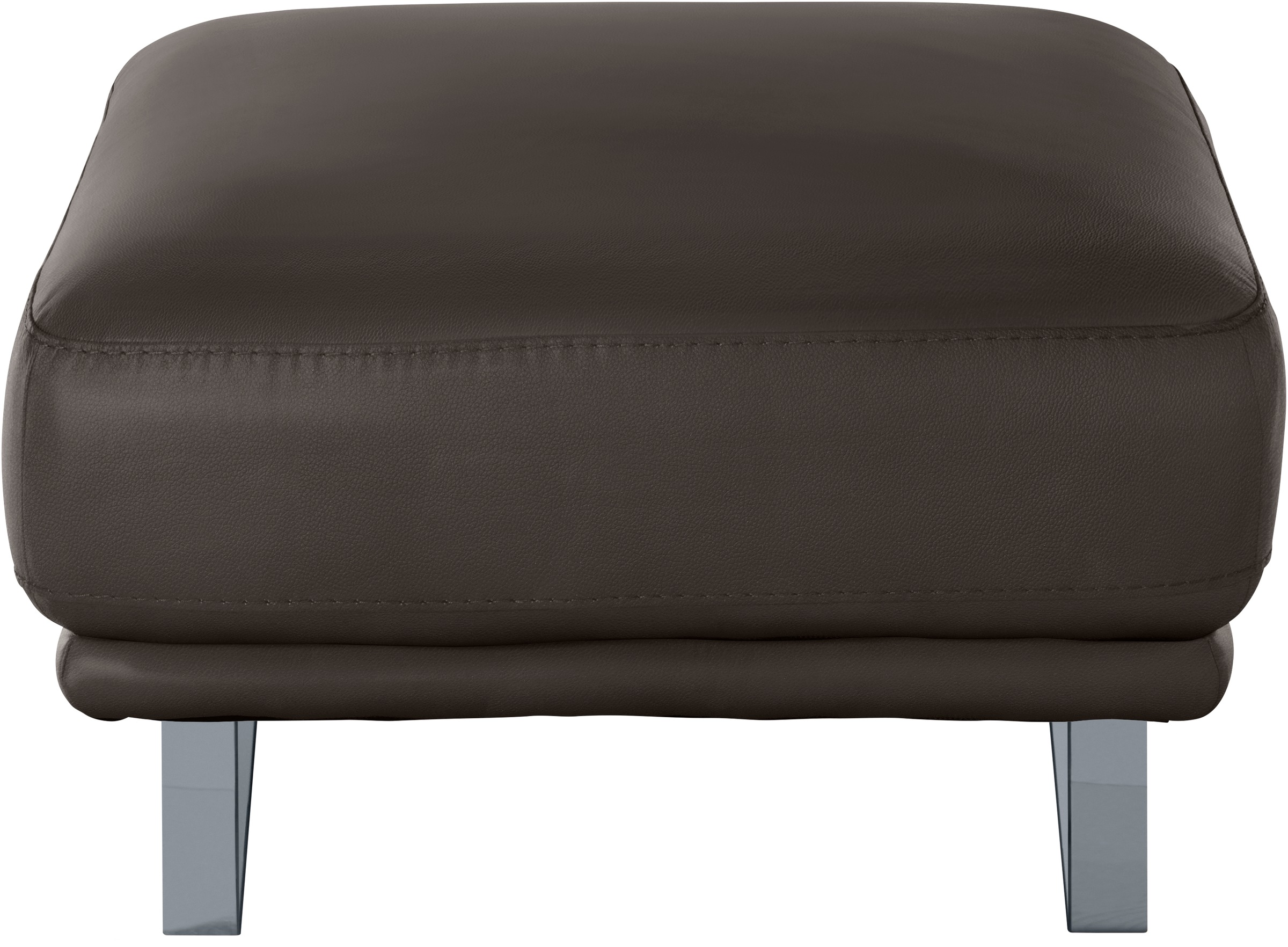 W.SCHILLIG Hocker »montanaa« mit Metallkufen in Silber matt, Breite 71 cm
