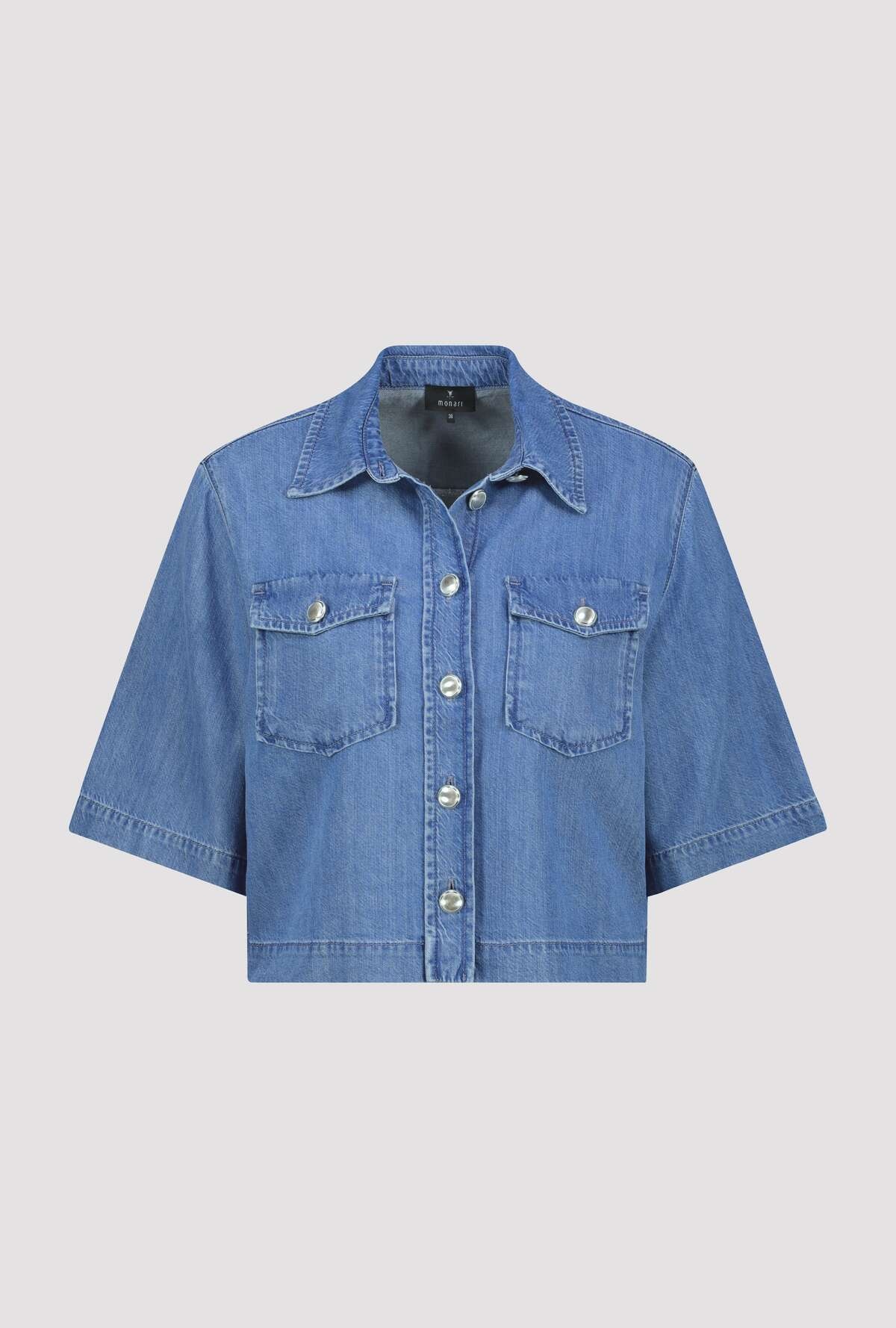 Monari Jeansjacke ohne Kapuze Regular fit mit Pattentaschen