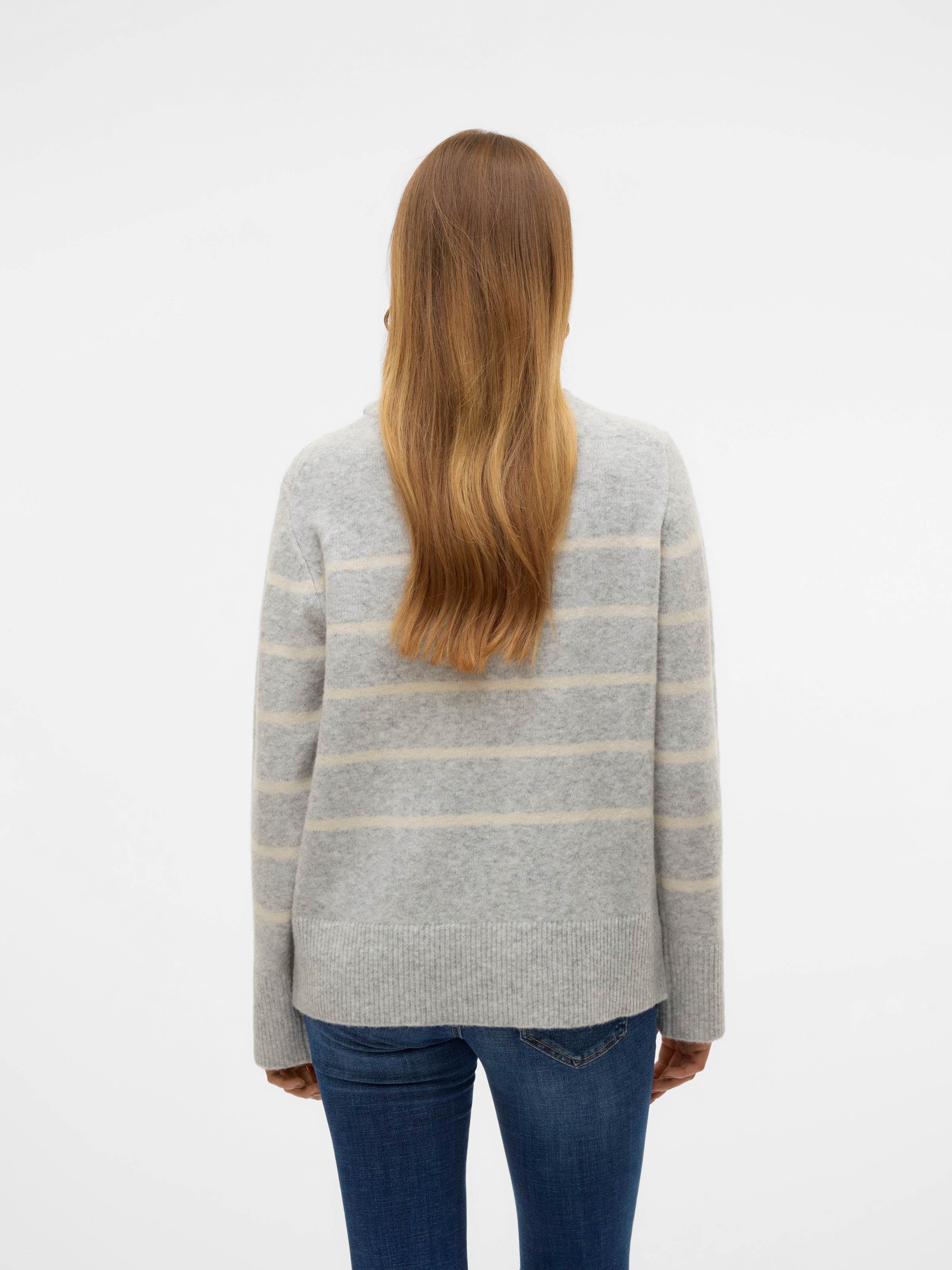 Vero Moda Strickpullover "VMFLAWLESS LS O-NECK PULLOVER GA NOOS" günstig online kaufen