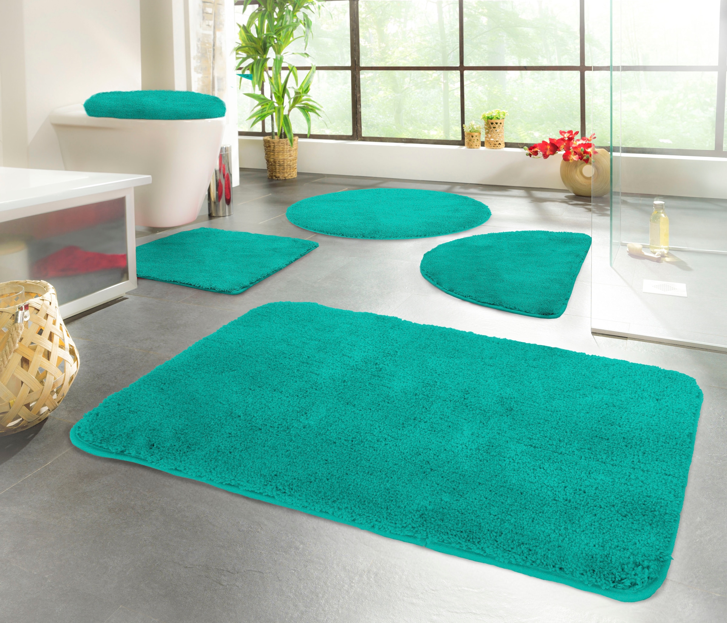 KiNZLER Badematte "Chaozhou" Höhe 20 mm rutschhemmend beschichtet fußbodenh günstig online kaufen