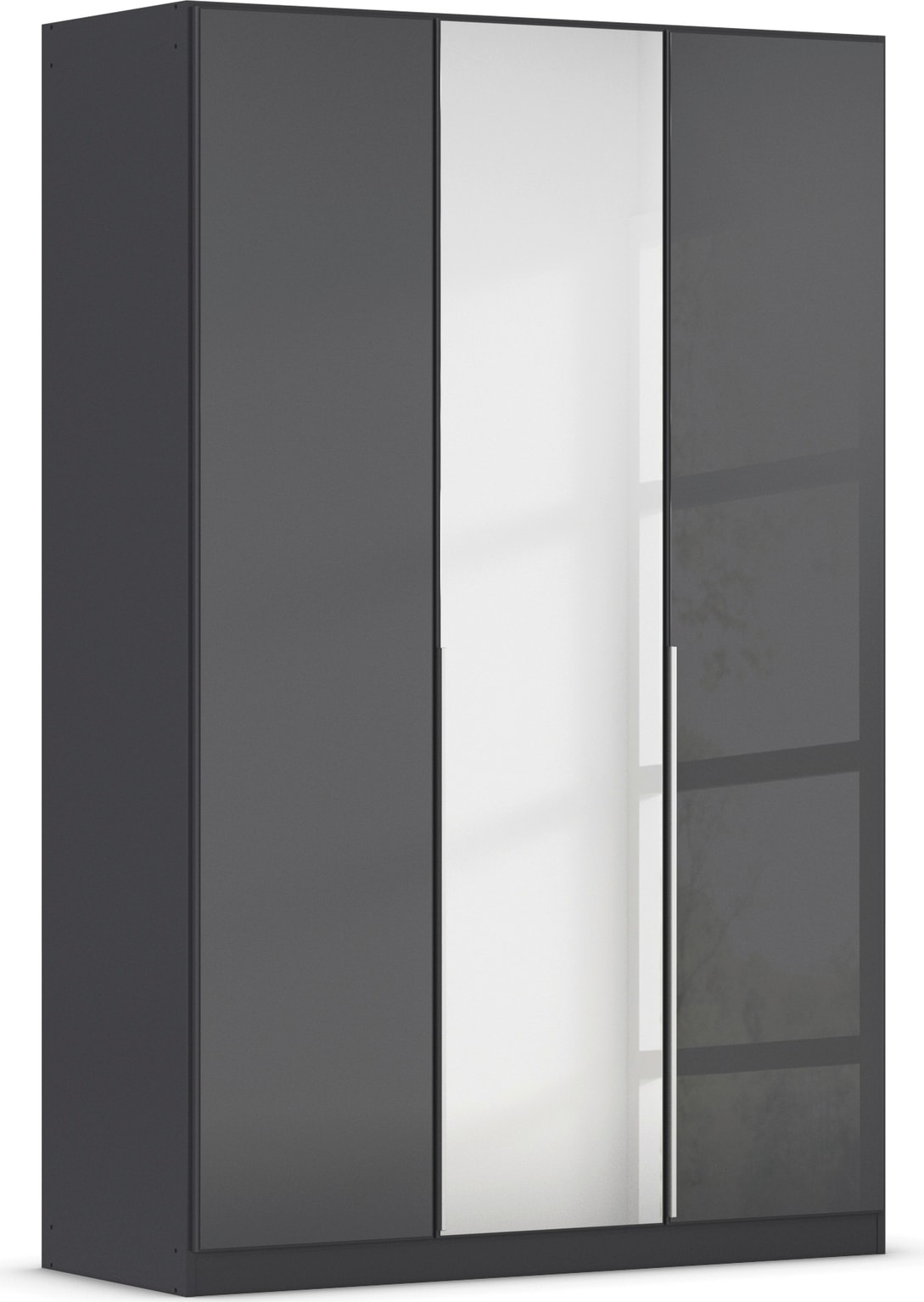 OTTO home Drehtürenschrank "Kleiderschrank Schrank Garderobe AGORDO mit Glasfront und Spiegel" in zwei Griff-Farben, Breiten 91-405 cm, durchdachte Innenausstattung, in 8 Breiten und 2 Höhen MADE IN GERMANY