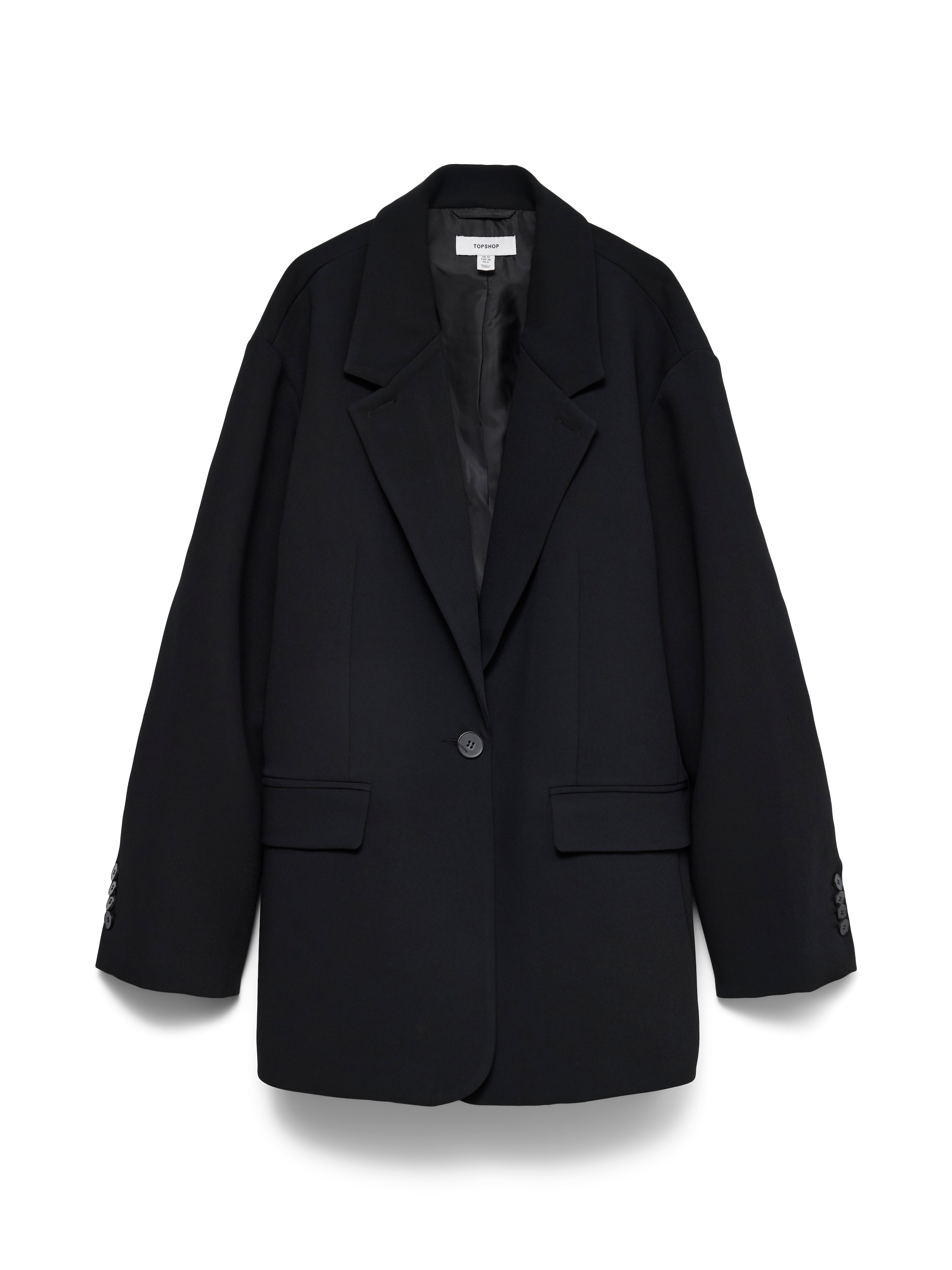 TOPSHOP Longblazer »TSLOUISE OVERSIZED BLAZER TLR NOOS« Polyester, oversize fit