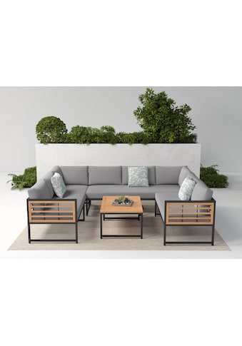 Gartenlounge-Set »Delphi«, (Set, 20 tlg., 2x3er Sofa, 1x 2er Sofa, 1x Tisch...