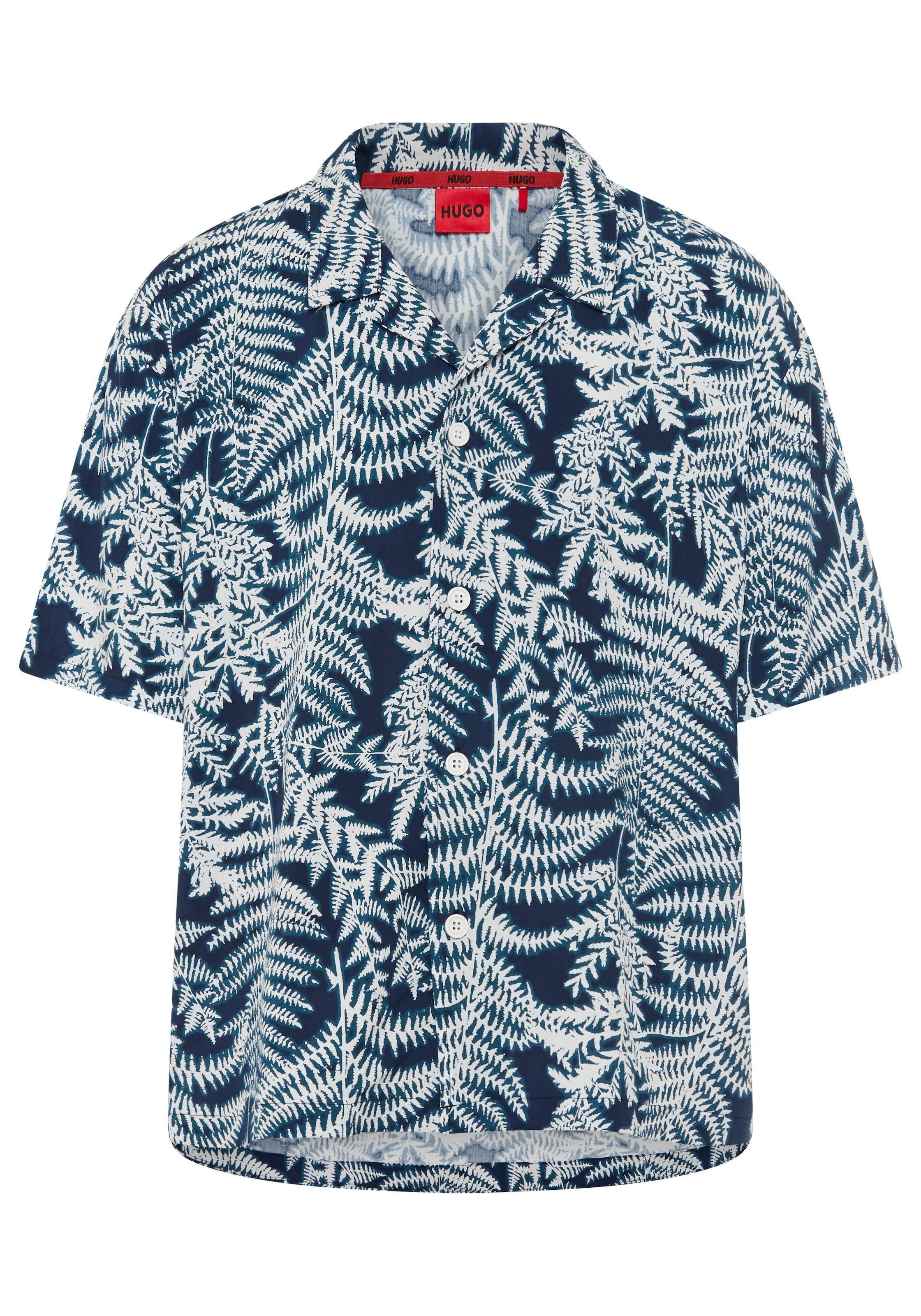 HUGO Underwear Kurzarmhemd relaxed fit, gemustert, mit Blumen-Print günstig online kaufen