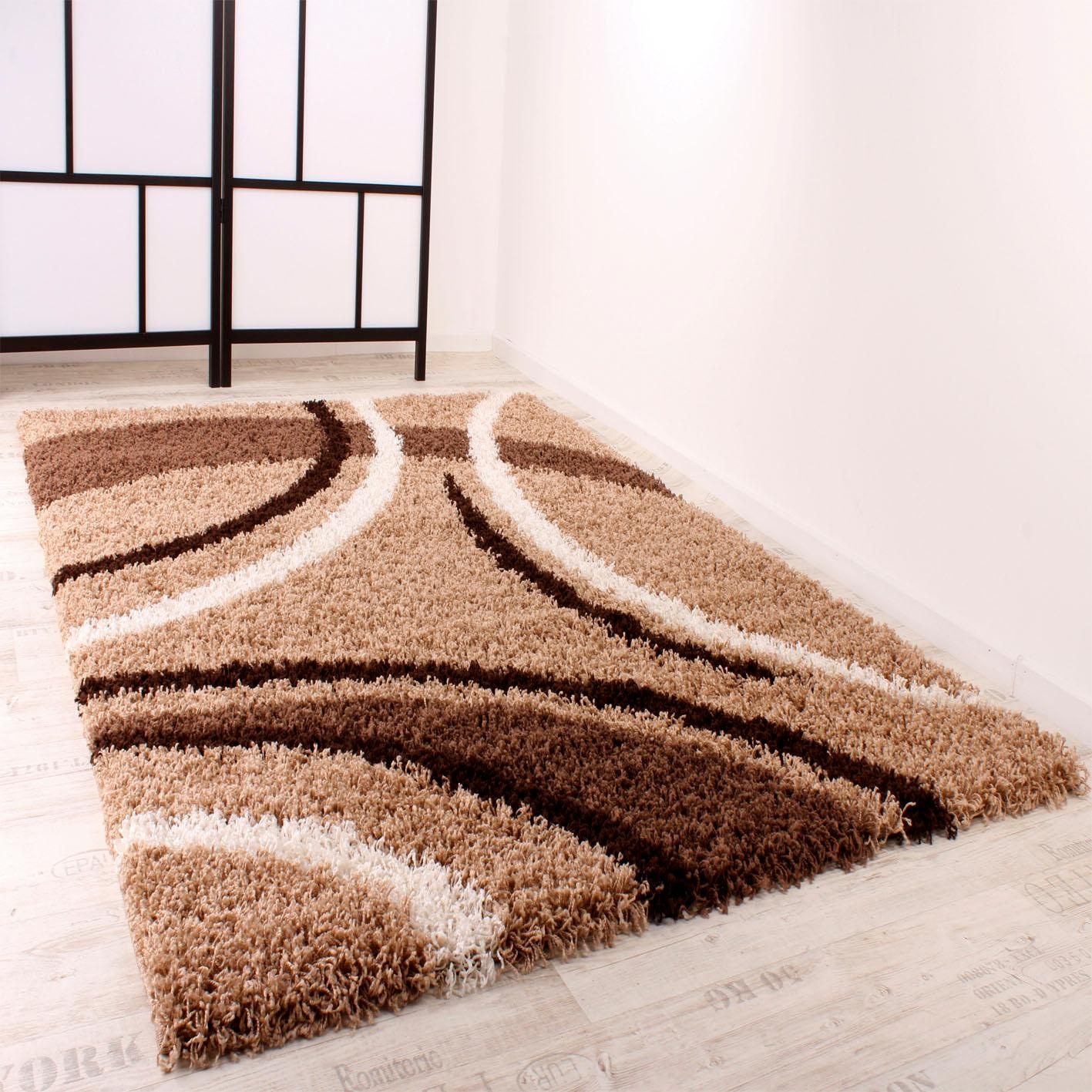 Paco Home Läufer »Mango 301«, rechteckig, 34 mm Höhe, Teppich-Läufer, weicher Shaggy, modernes Design