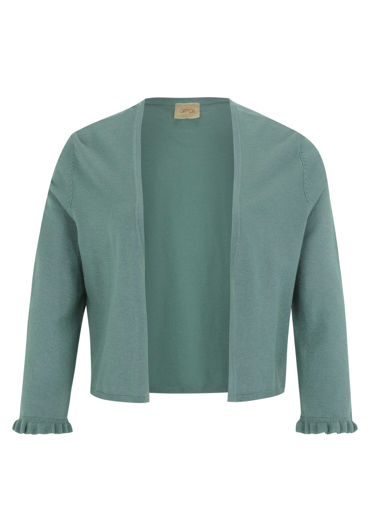 Cartoon Strickjacke "Cartoon Damen Strick-Cardigan mit Rüschen", Rüschen günstig online kaufen