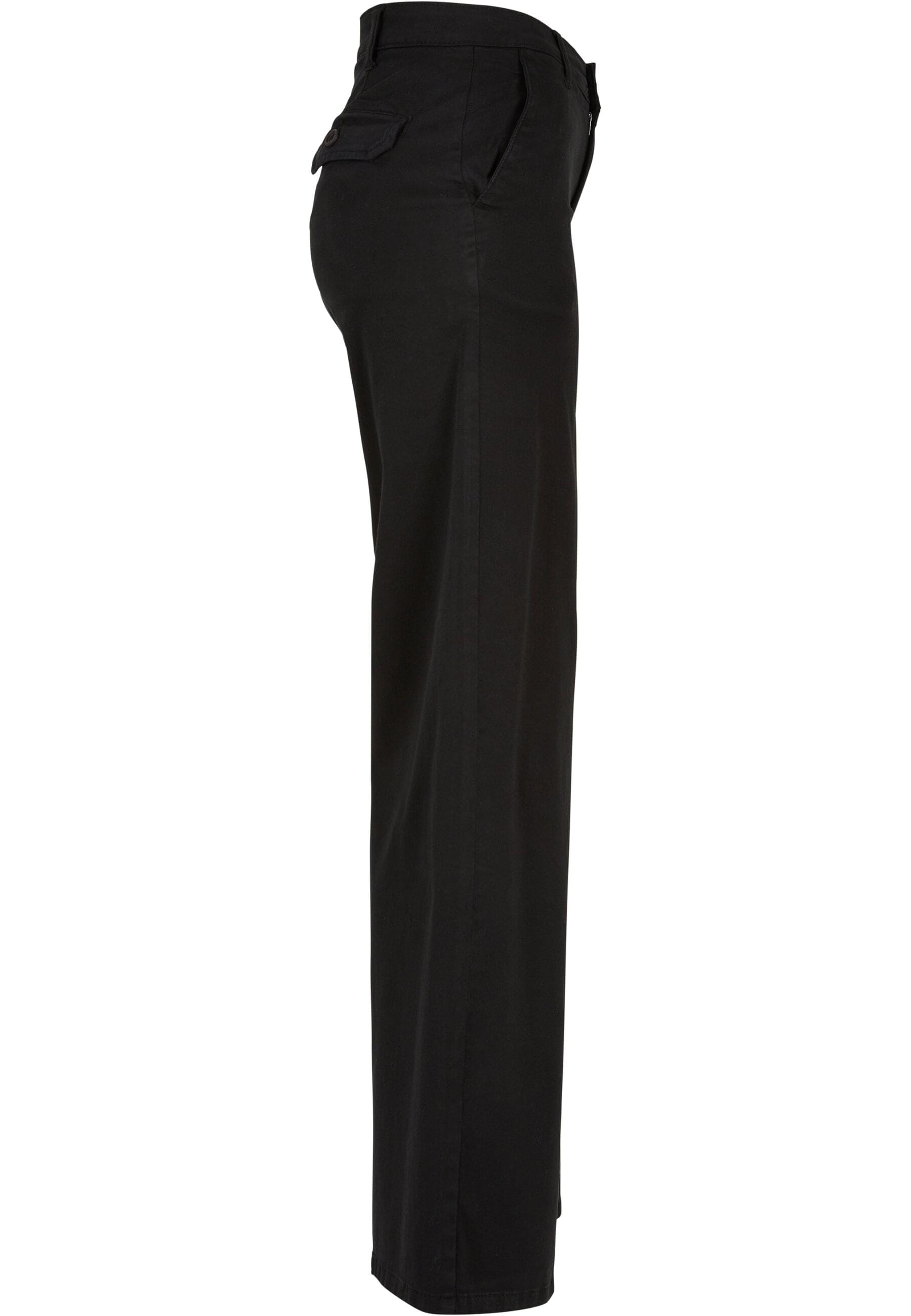 URBAN CLASSICS Chinos »Urban Classics Damen Ladies High Waist Wide Leg Chino Pants«, (1 tlg.)