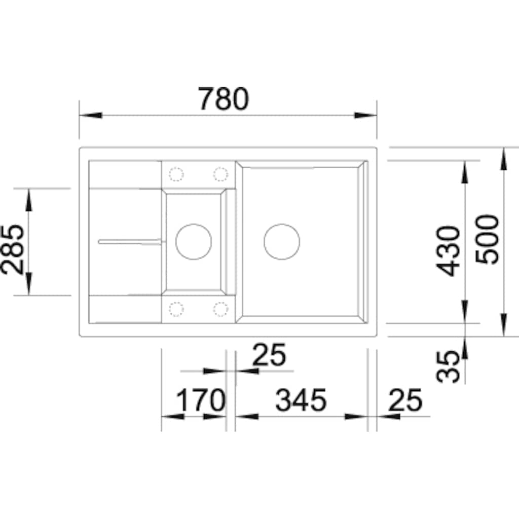 Blanco Granitspüle »METRA 6 S Compact«