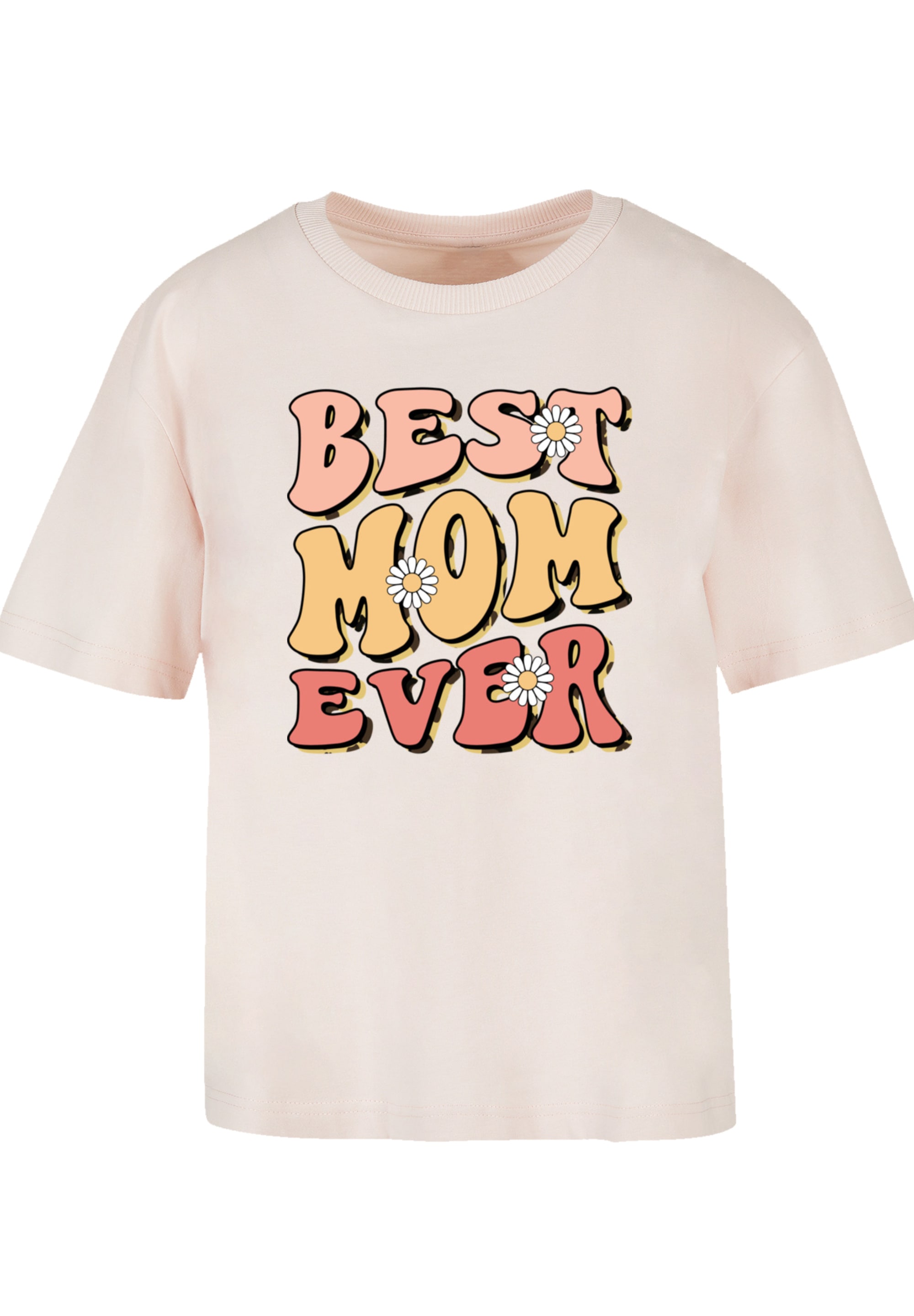 F4NT4STIC T-Shirt »Mothers Day Best Mom Ever Retro Typography Floral Accent« Premium Qualität