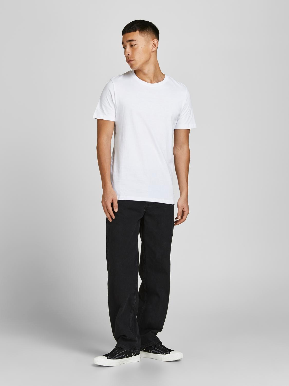 Jack & Jones Rundhalsshirt »JJEORGANIC BASIC TEE SS O-NE 3PK MP NOOS«, (Packung, 3 tlg.)