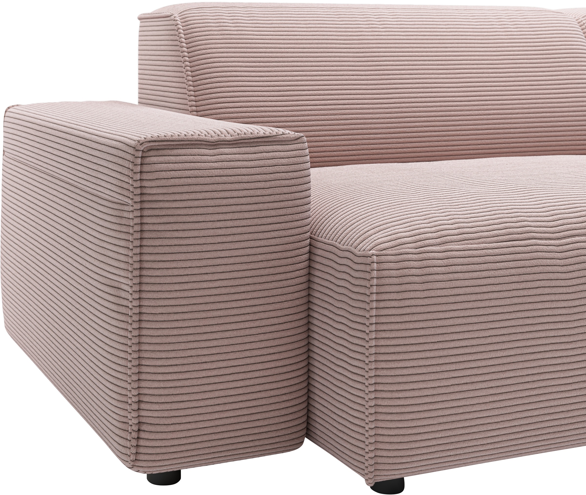 andas Ecksofa »Glimminge L-Form auch in Breitcord, Feincord + Easy care-Bezug,«, Breite 234, Zierkissen