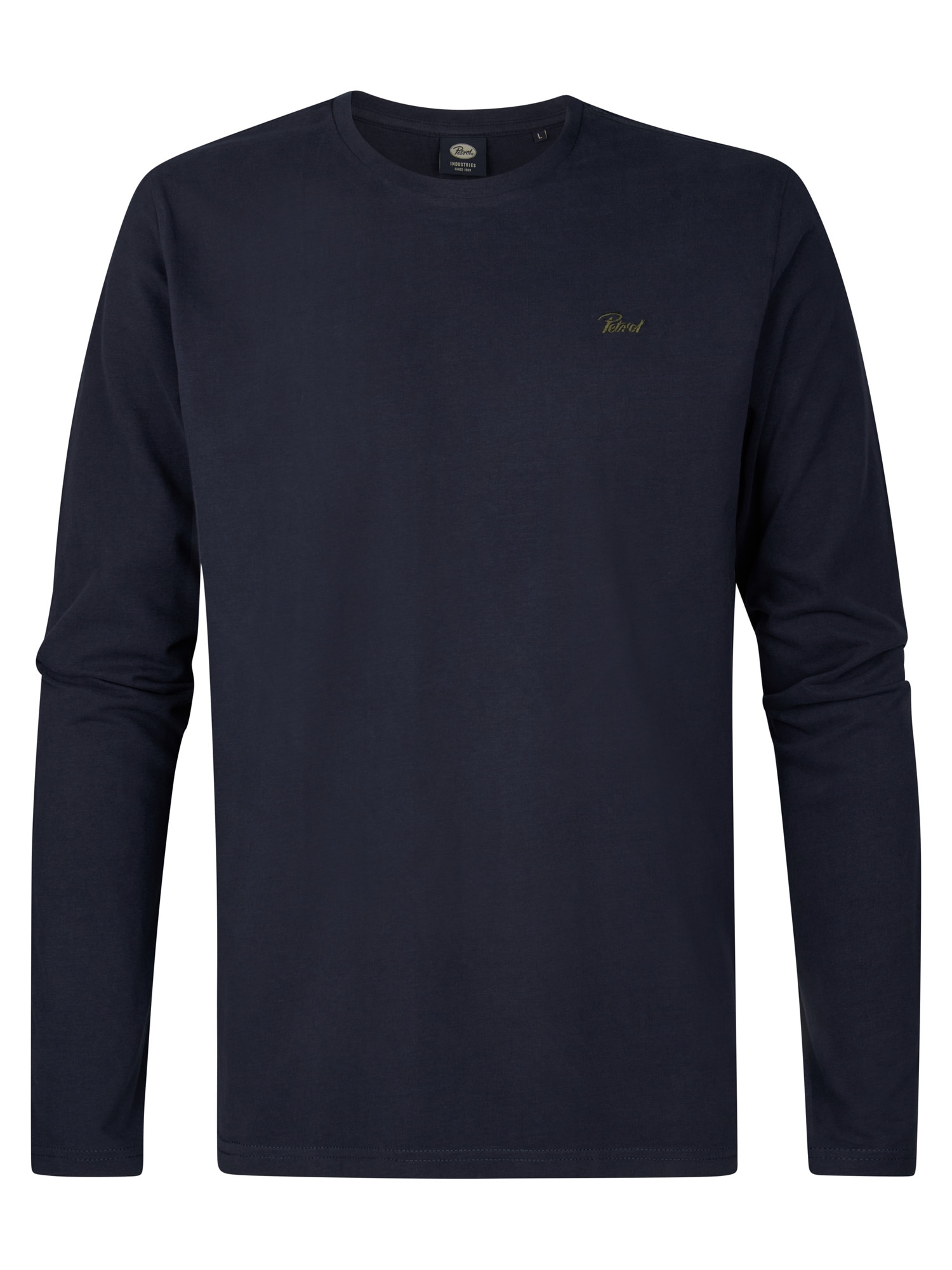 Petrol Industries Langarmshirt 2 2er Pack - unifarben - mit Logostickerei