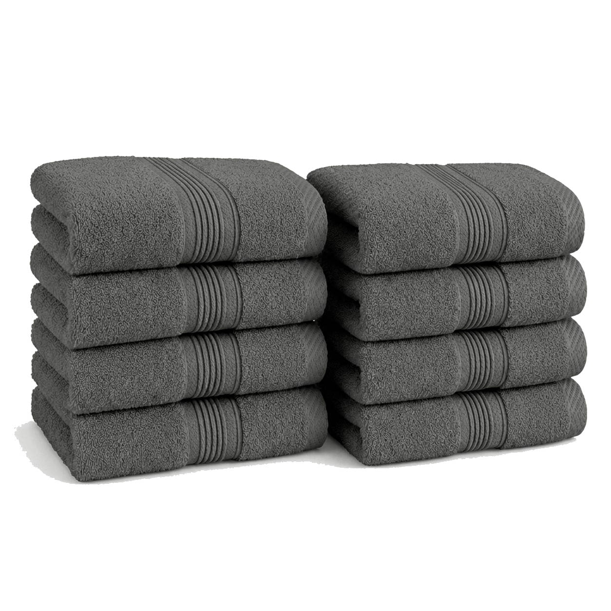 OTTO home Gaestehandtuecher "Finnja, 8 Premium Gästehandtücher, 550 gr/m², 30x50cm" 100% Baumwolle, unifarben, weich & flauschig, 5 Jahre Garantie