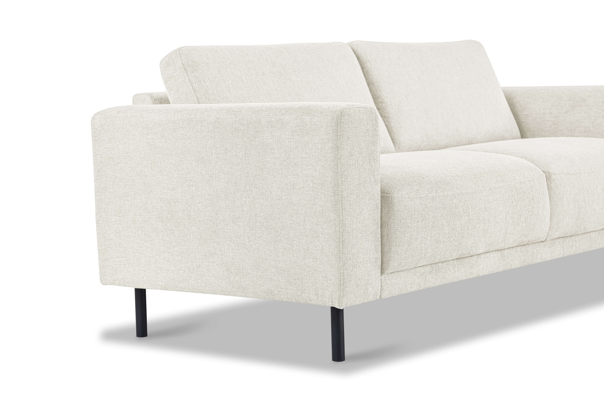 Home affaire 2,5-Sitzer »Sveeva, Kompaktsofa, B.183 cm, schwarze Metallfüße« langlebiger Webstoff, mit Wellenunterfederung, viele Farben