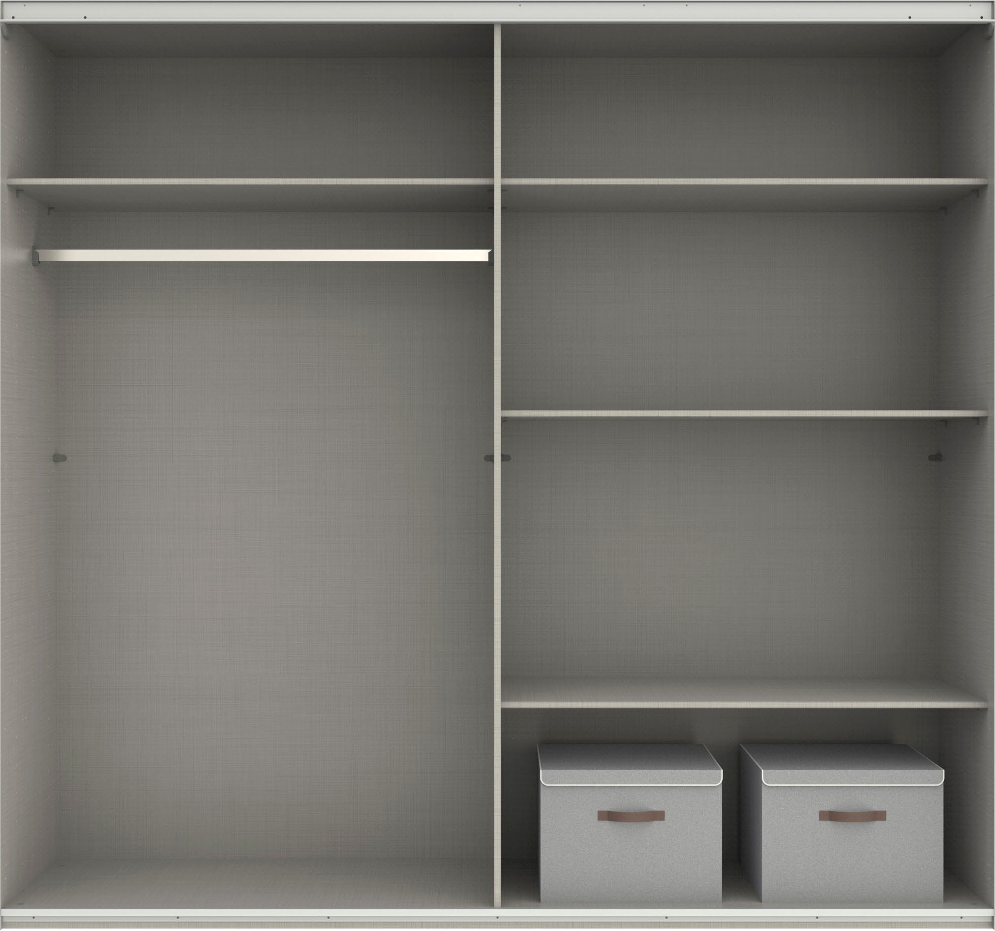Thumbnail - Wimex Schwebetürenschrank "Norderstedt", INKLUSIVE 2 Stoffboxen und 2 zusätzliche Einlegeböden, mit Spiegel