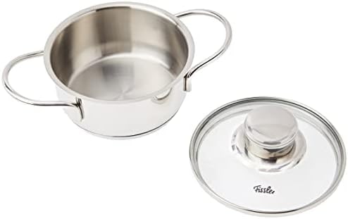 Fissler Kochtopf »häppchen, Ø 12 cm«, Edelstahl 18/10, (2 tlg.), Induktions-geeignet, inklusive Glasdeckel