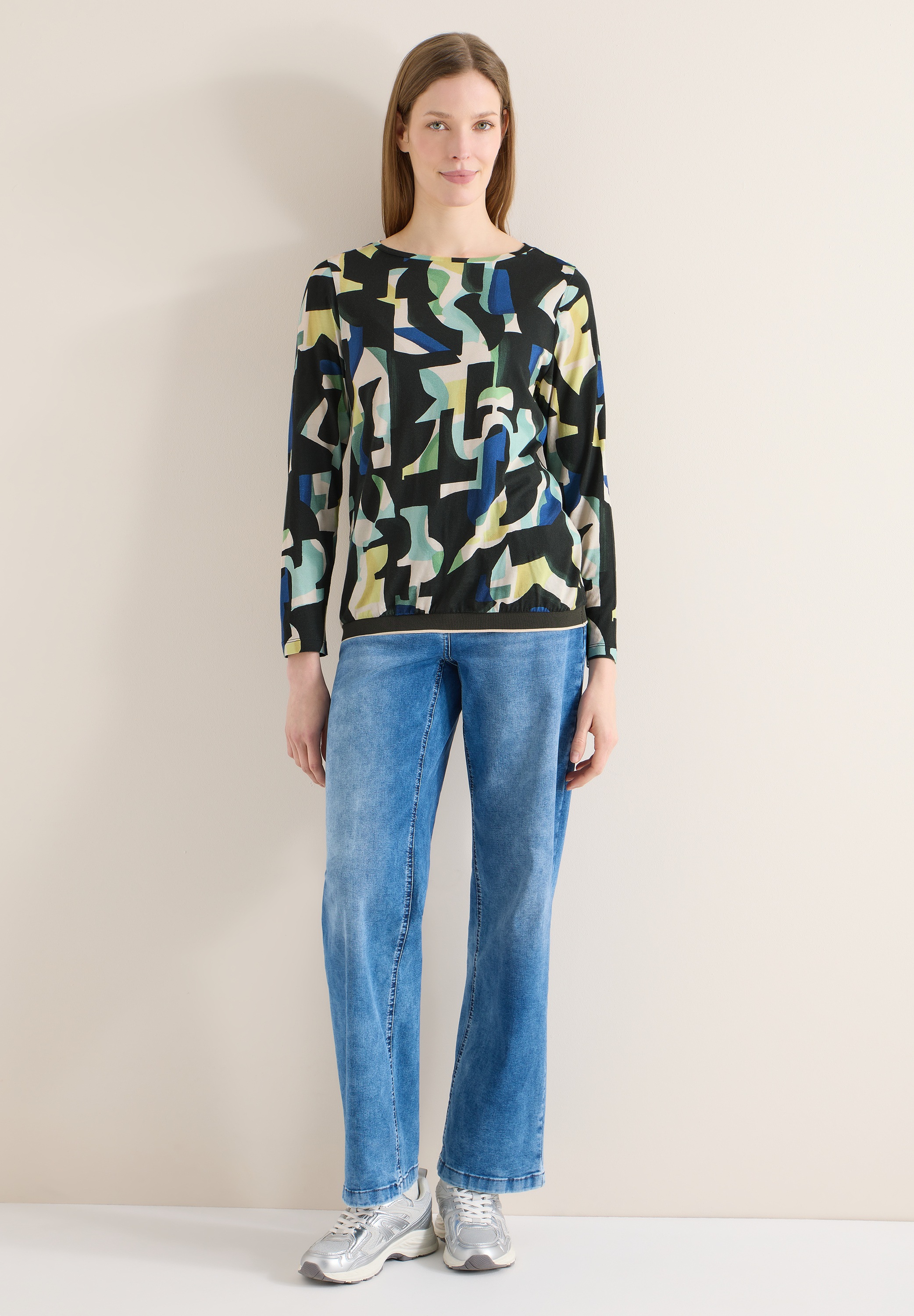 Cecil Langarmshirt mit grafischem Muster