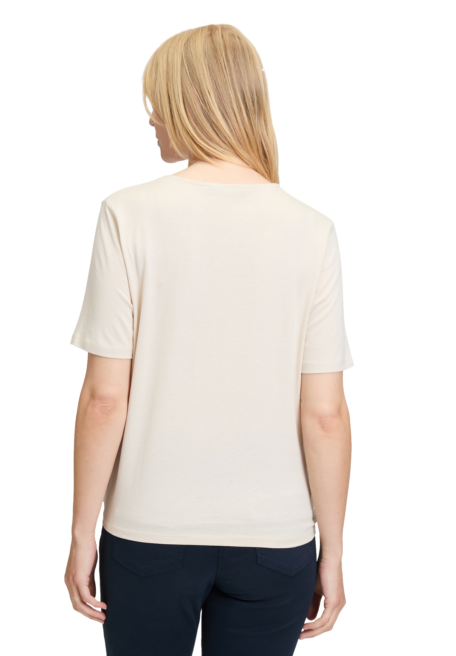 Betty Barclay Kurzarmshirt »Betty Barclay Basic Shirt mit Schleifenknoten«, (1 tlg.)
