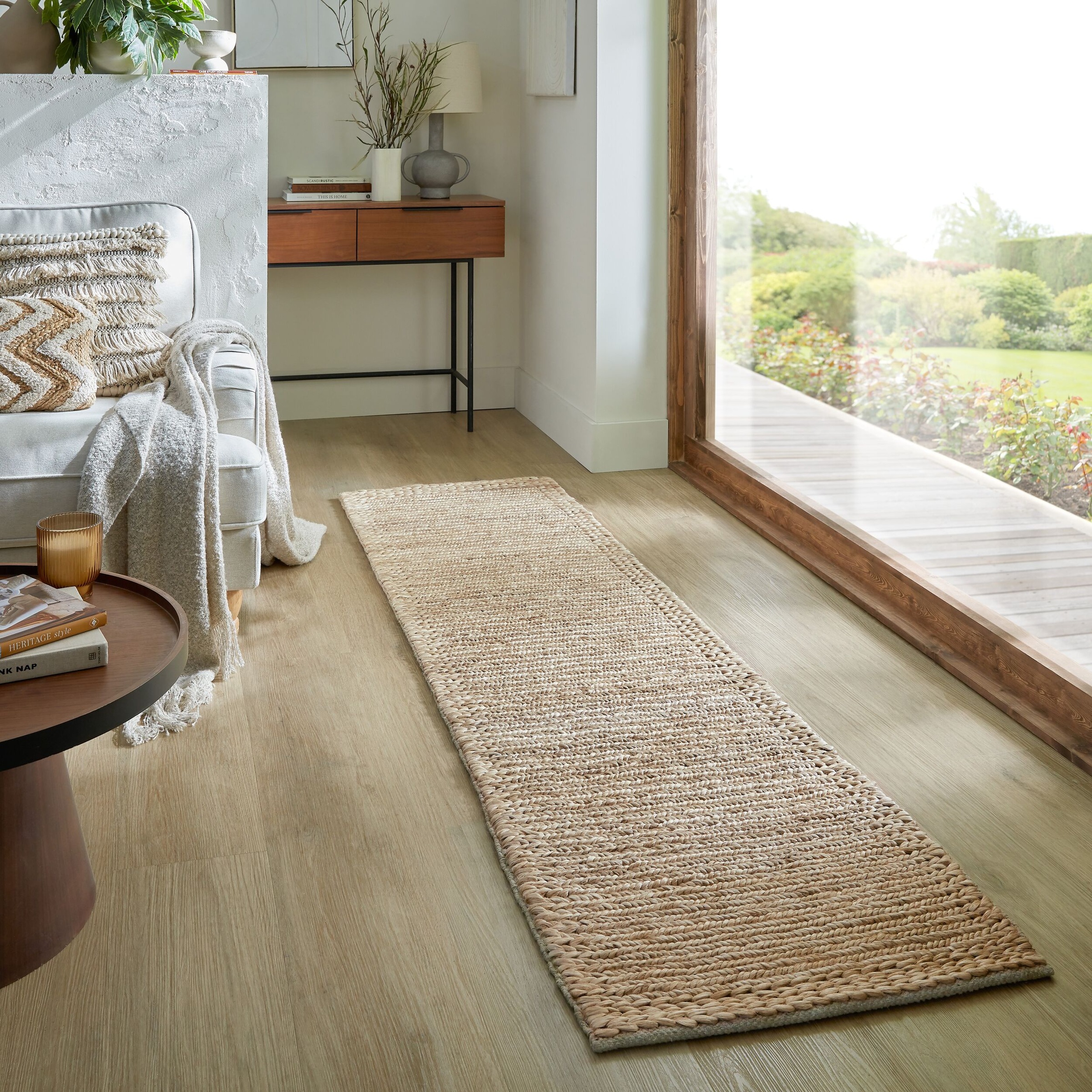 FLAIR RUGS Teppich »Drew Border«, rechteckig, 3 mm Höhe, Soumak-Handflechttechnik