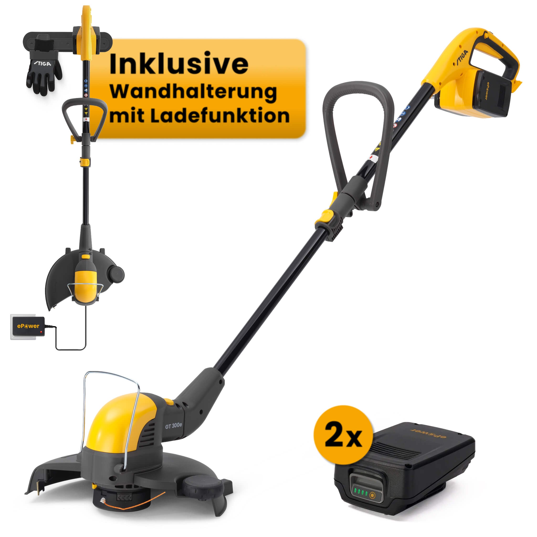 STIGA GARDEN Akku-Rasentrimmer "GT 300e"