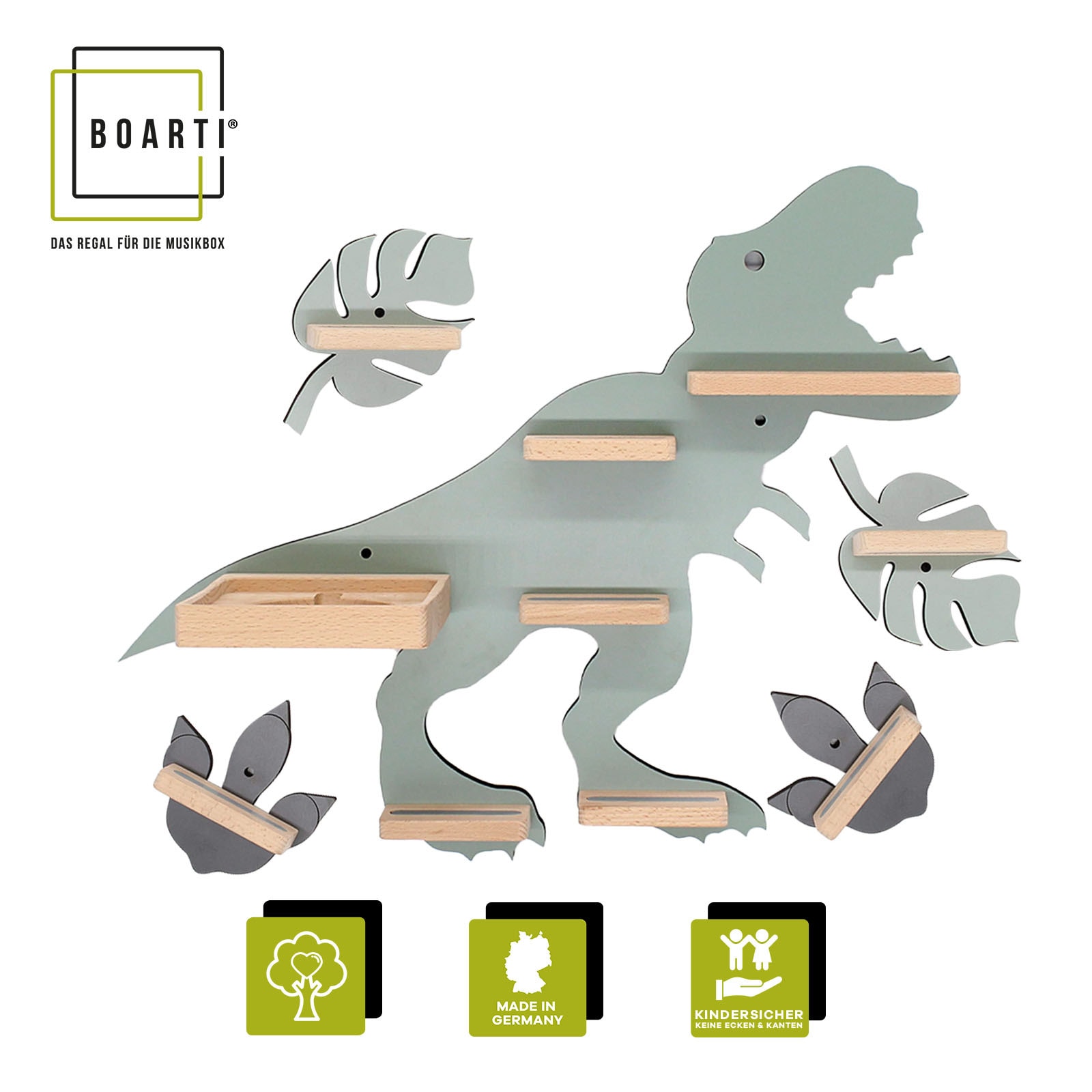 Boarti Wandregal »Regal Dinosaurier Kinder Toniebox Tonies Figuren«