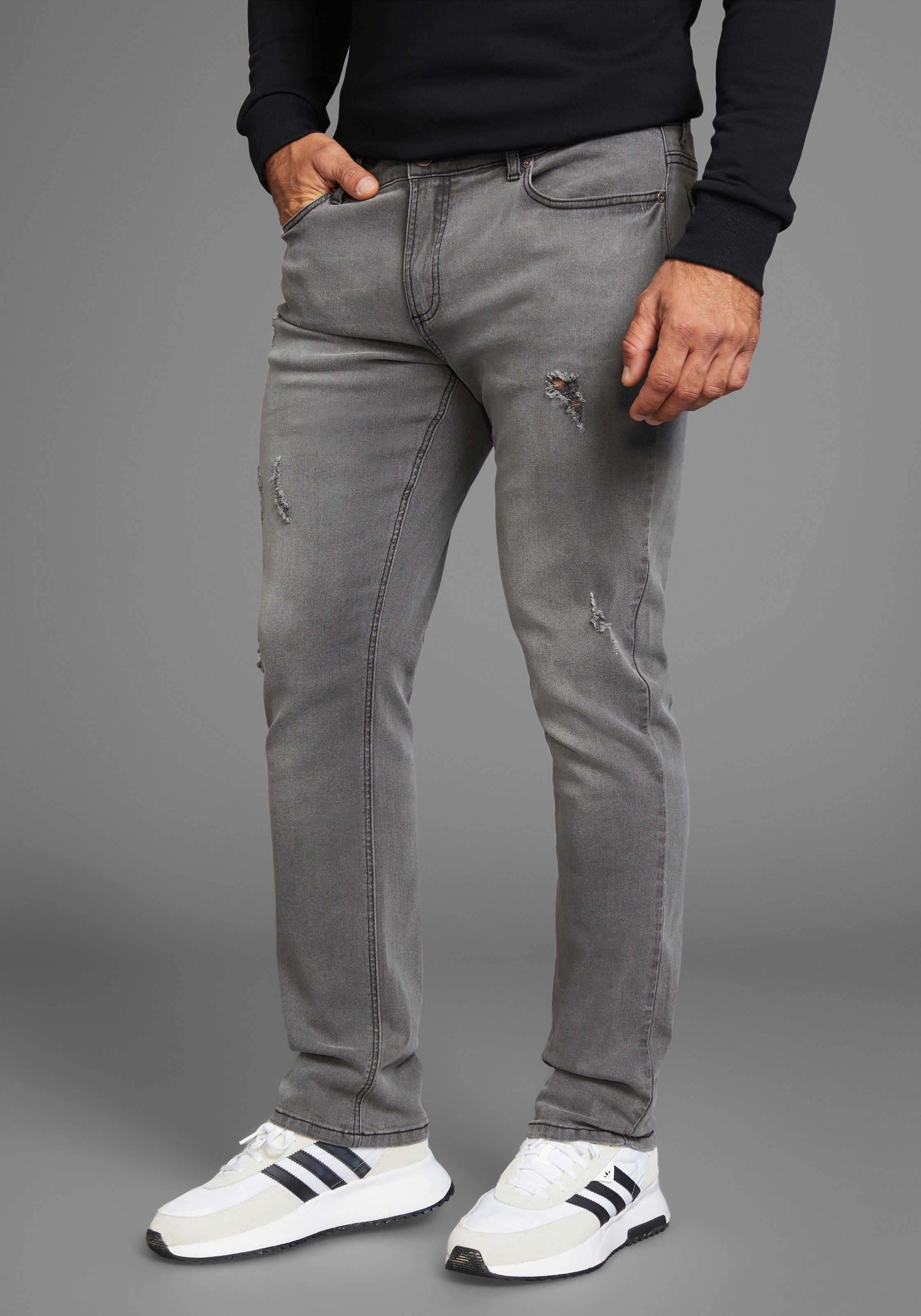 Bruno Banani Straight-Jeans "Hutch" gerade geschnittenes Bein, niedrige Lei günstig online kaufen