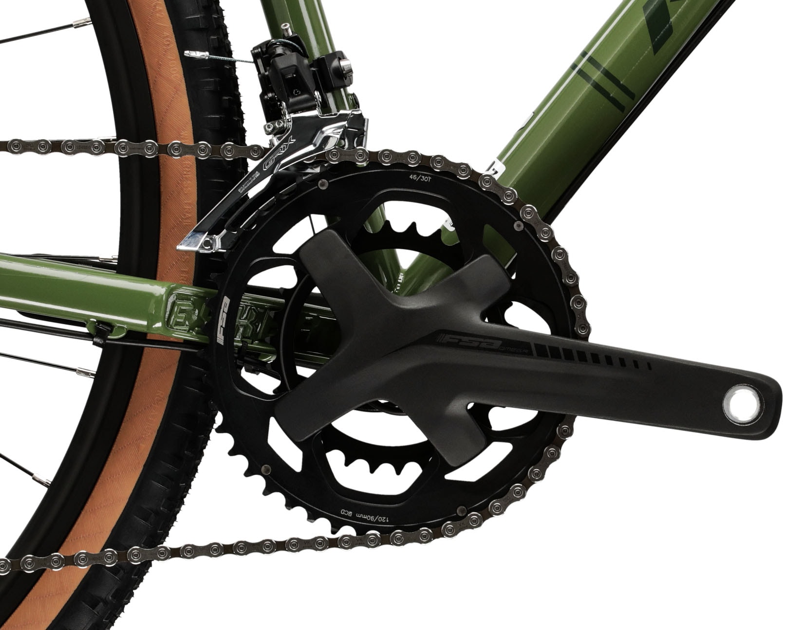 Kross Gravelbike »KROSS Gravelbike Esker 4.0 28" grün«, 20 Gang, Shimano, GRX RX400 Schaltwerk, Kettenschaltung