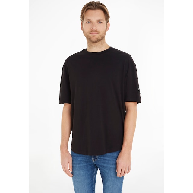 Calvin Klein Jeans T-Shirt »MONOLOGO BADGE OVERSIZED TEE«, mit Calvin Klein  Logo-Badge auf dem Ärmel ▷ kaufen | BAUR