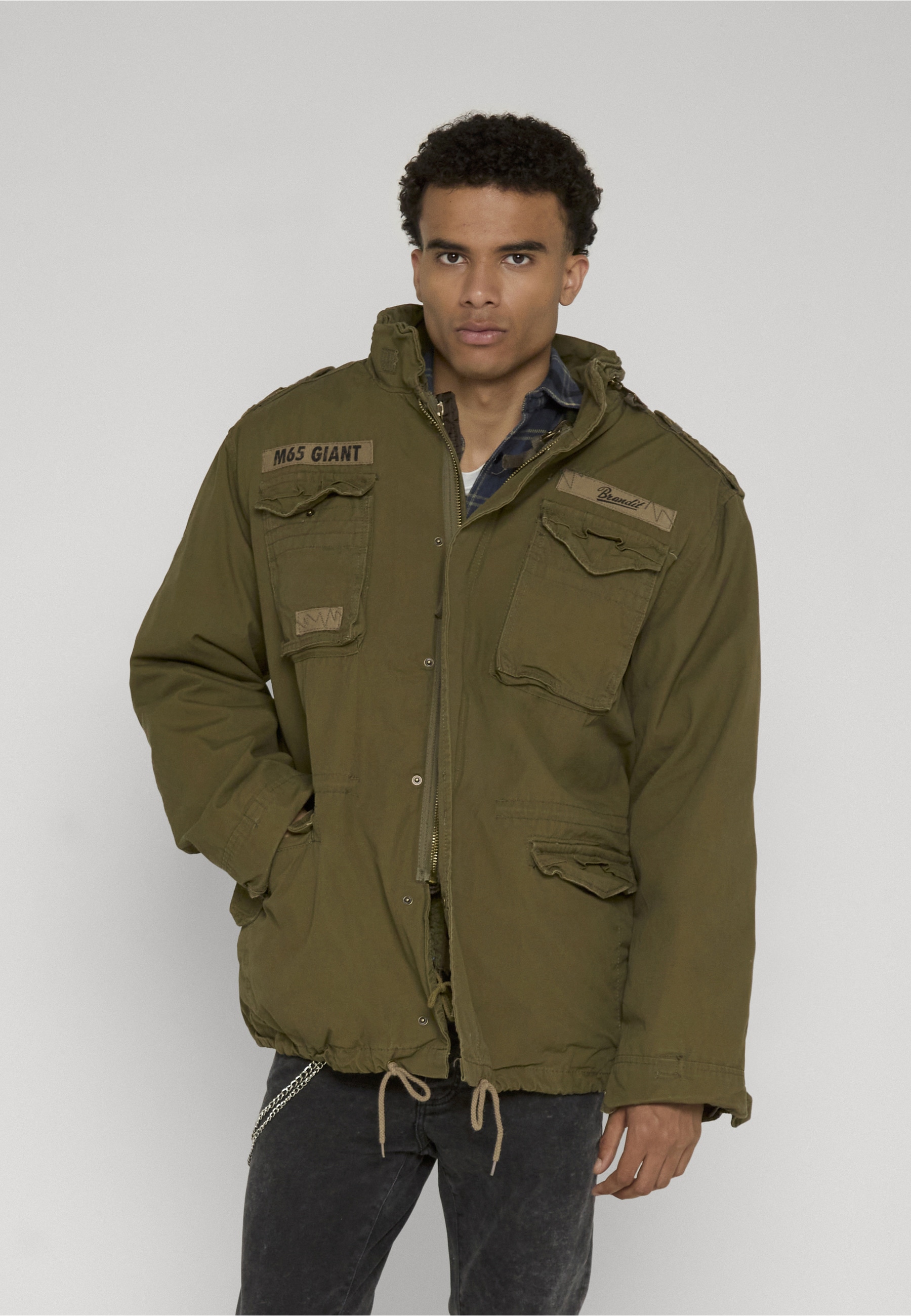 Brandit Wintermantel »Brandit Herren M-65 Giant Jacket« 1 Stk. tlg. ohne Kapuze