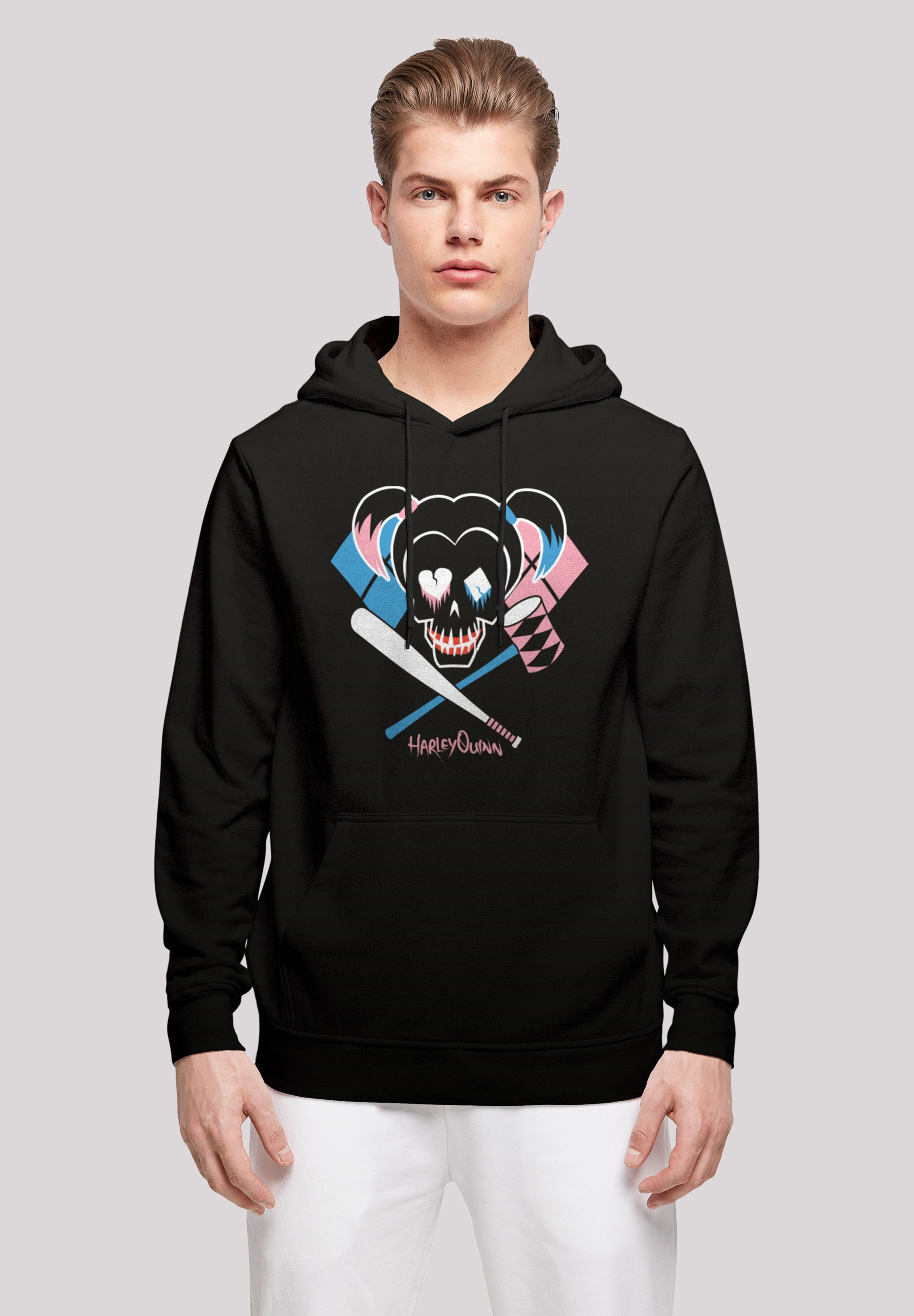 F4NT4STIC Kapuzenpullover "Suicide Squad Harley Quinn Skull Emblem", Print günstig online kaufen