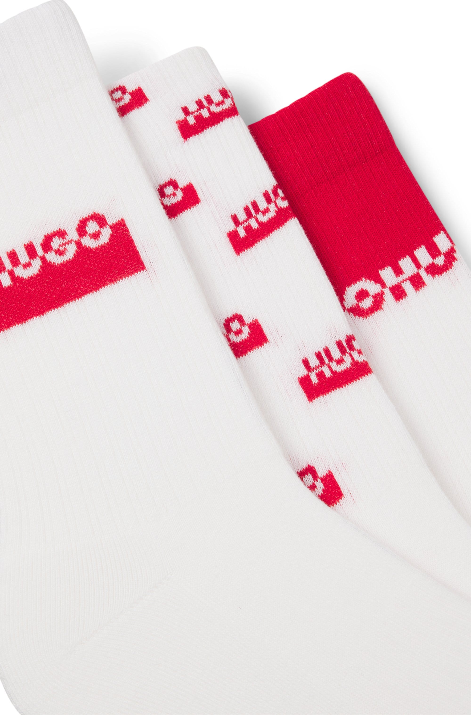 Thumbnail - HUGO Underwear Freizeitsocken "3P QS SPLIT LOGO CC" 3 Paar tlg. mit verschiedenen Mustern