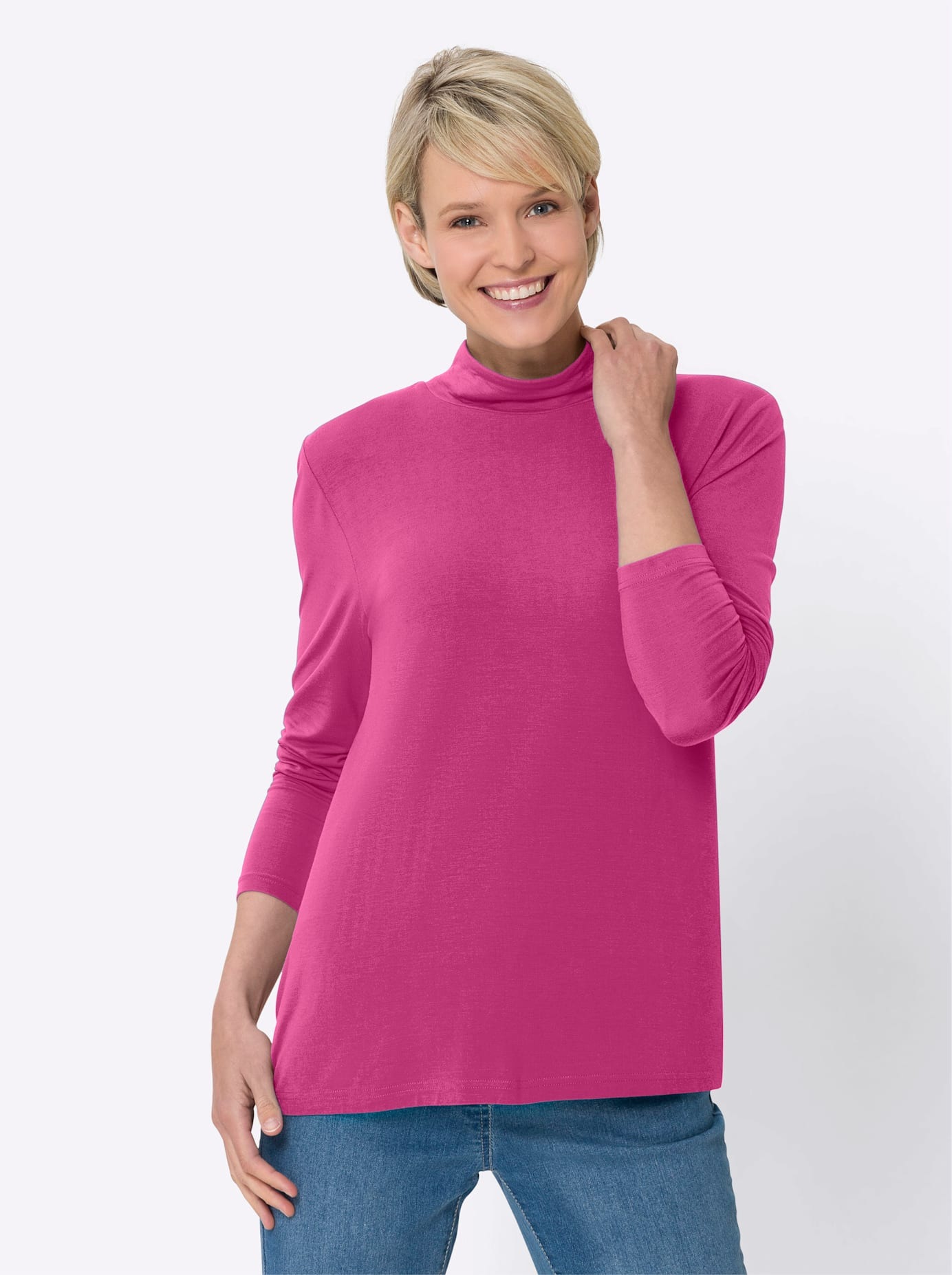 Classic Basics Stehkragenshirt "Stehkragen-Shirt" 1 Stk. tlg. günstig online kaufen
