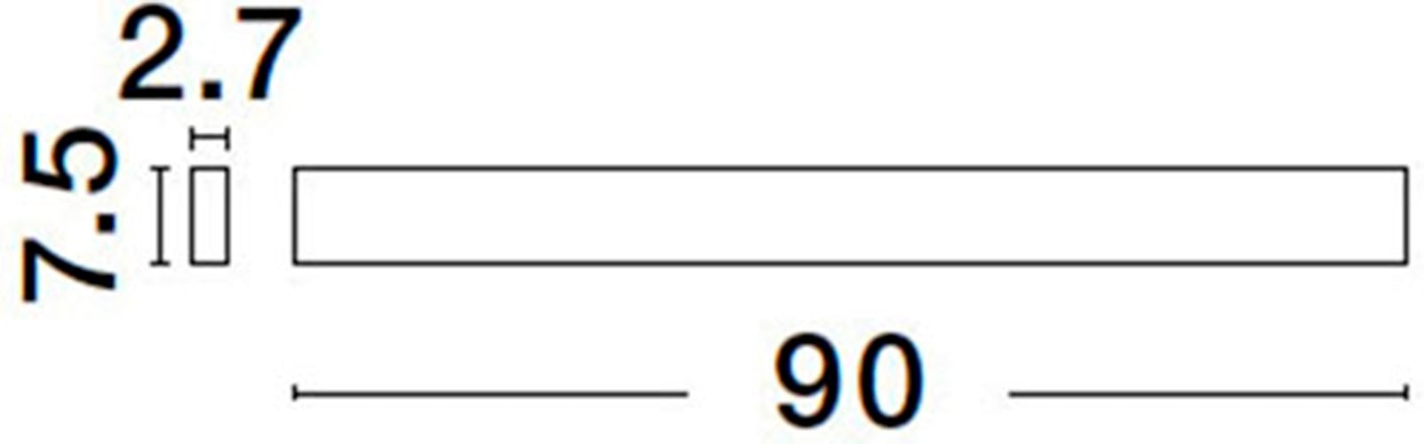 Nova Luce LED Wandleuchte »SELINE« LED-Modul 1 Stk. Warmweiß