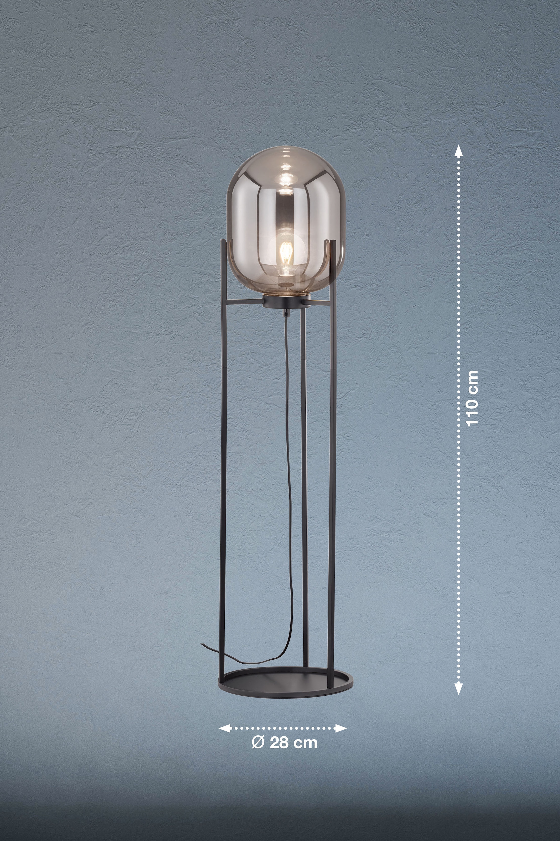 FISCHER & HONSEL Stehlampe »Regi«, 1 flammig, Leuchtmittel E27 | ohne Leuchtmittel