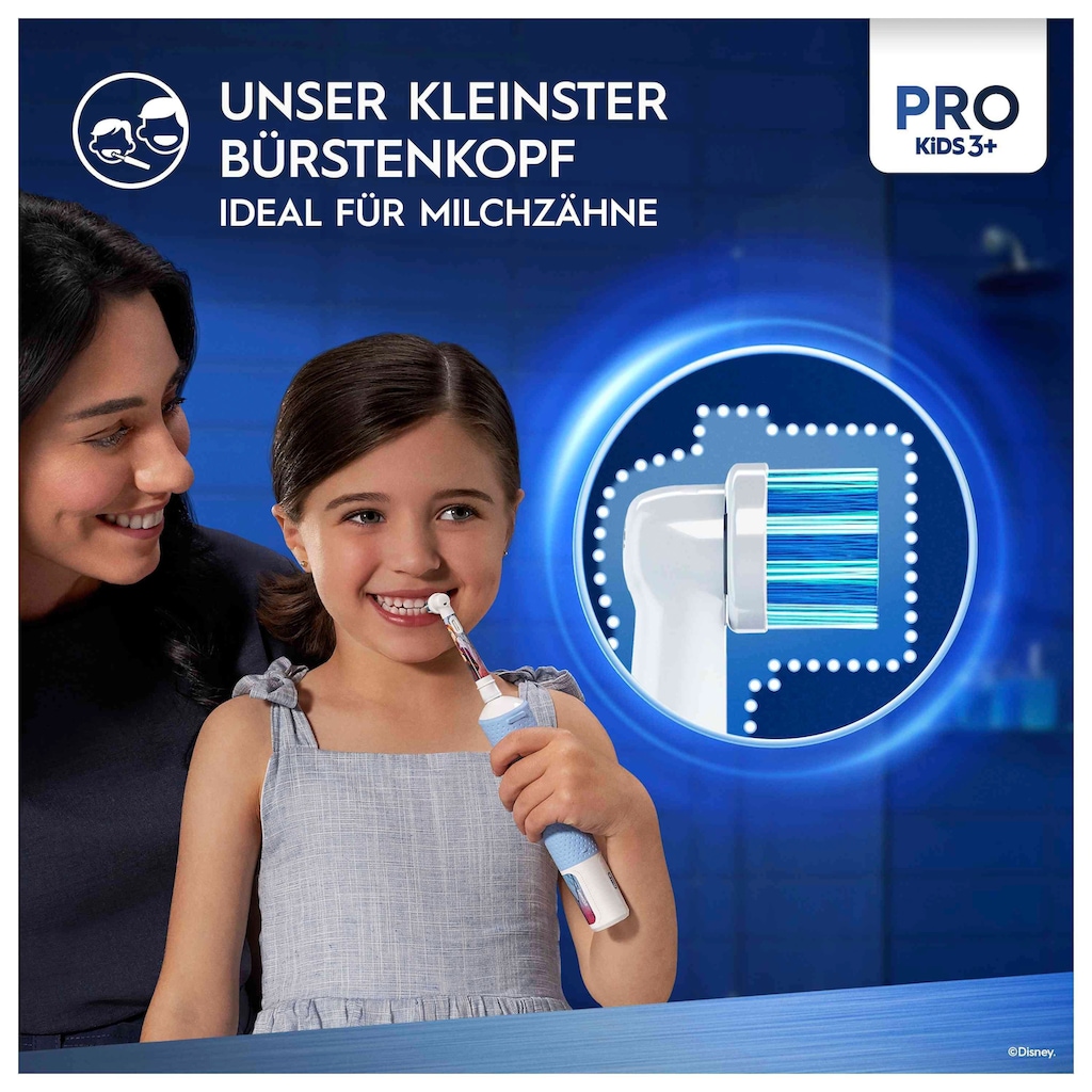 Oral-B Elektrische Zahnbürste »Pro Kids Frozen«, 1 St. Aufsteckbürsten