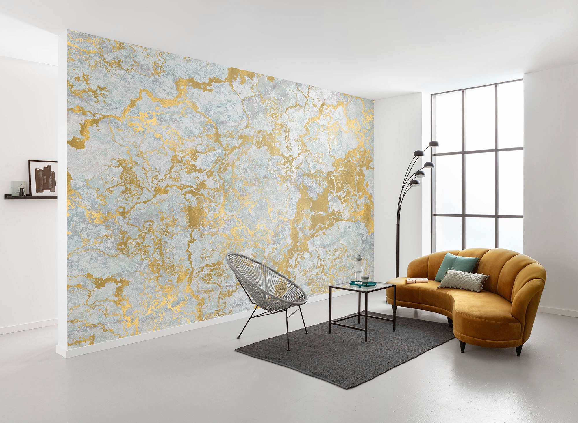 Komar Vliestapete "Digitaldruck Vlies - Marbelous - Größe 400 x 280 cm" bedruckt glatt Wohnzimmer, Schlafzimmer