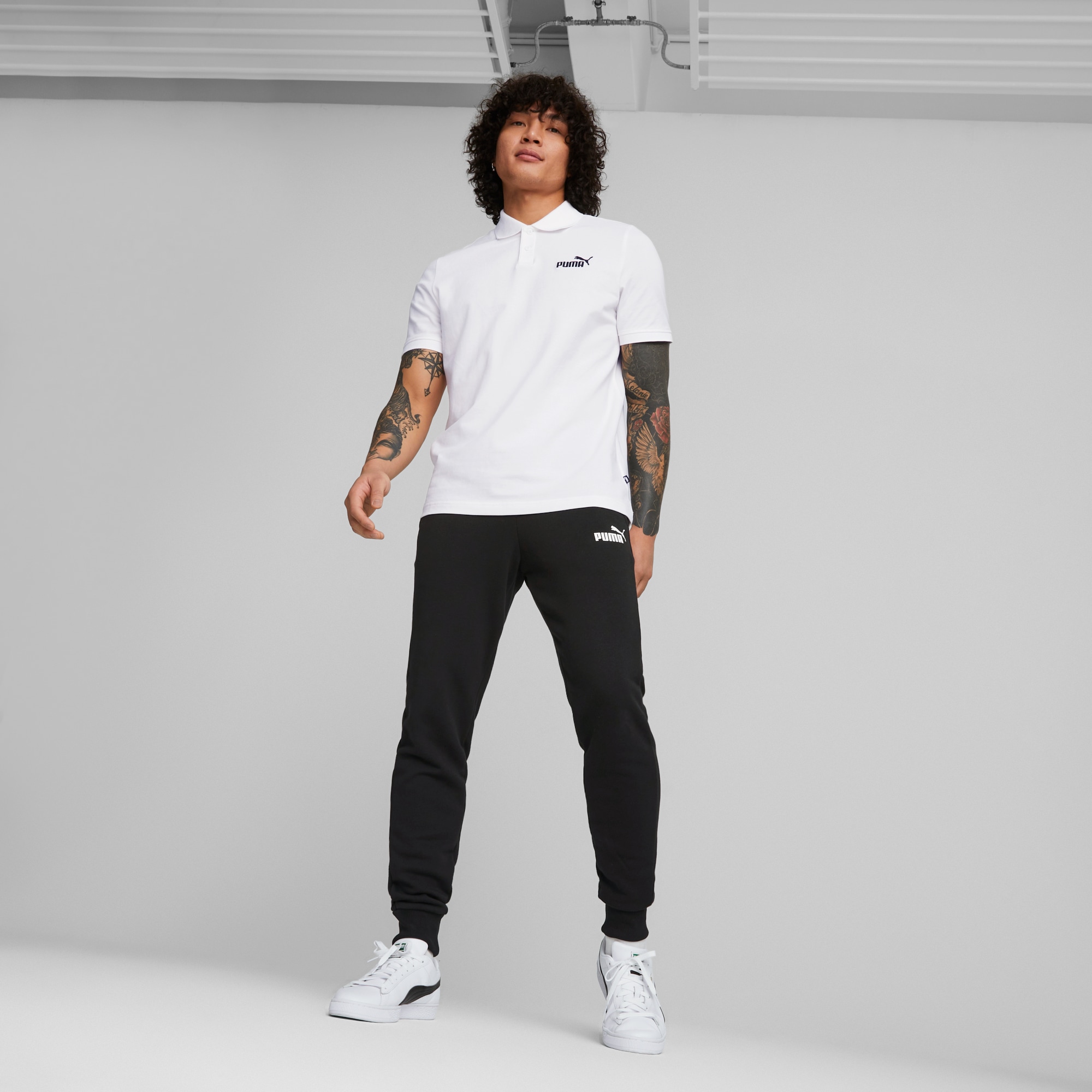 PUMA Trainingshose »ESS LOGO PANTS TR CL«, Jogginghose, French Terry Qualität