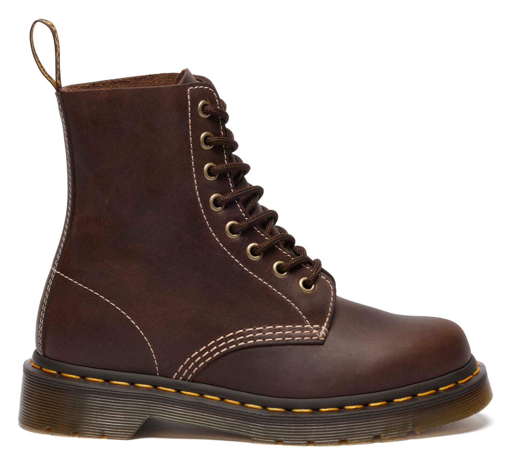 DR. MARTENS Schnürboots »1460 Pascal 8 Eye Boot«, Schnürboots, Freizeitschuh mit Blockabsatz und Anziehlasche