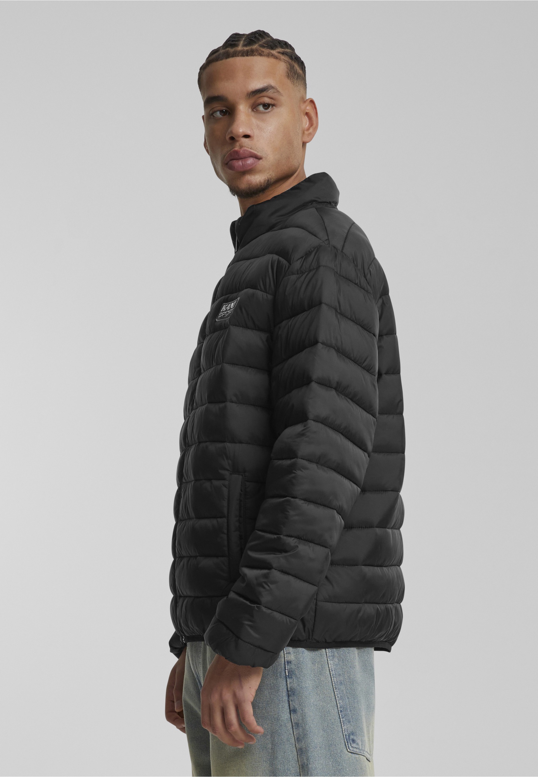 Karl Kani Winterjacke »Karl Kani Karl Kani Sport Patch Light Puffer Jacket« 1 Stk. tlg. ohne Kapuze